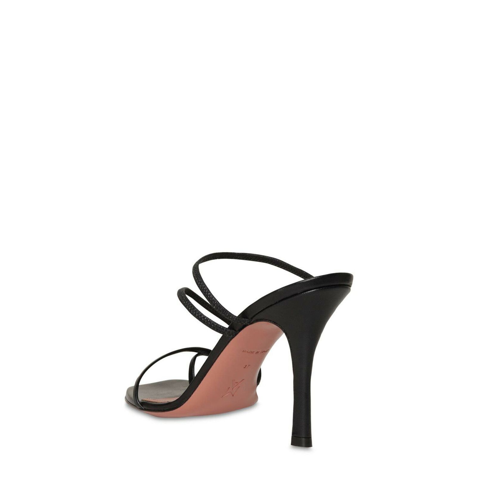 Amina Muaddi Naima Leather Backless Mule Strappy Sandal Heel Pump 42 Size US 12 / IT 42 - 8 Thumbnail