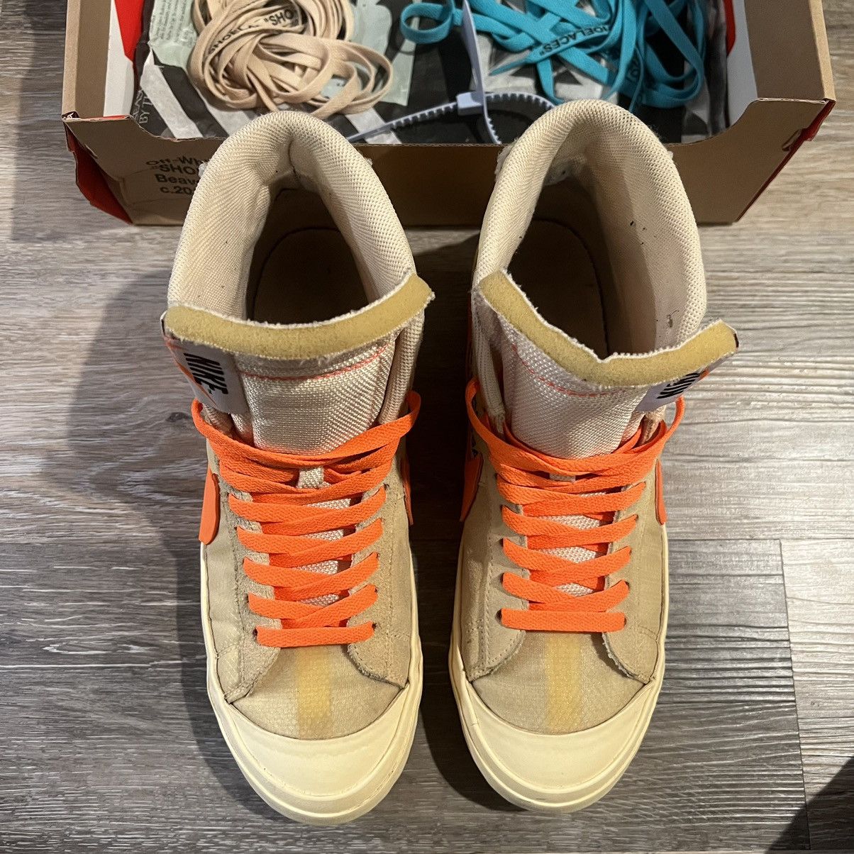 Nike × Off-White Nike Blazer Mid Off-White All Hallow’s Eve Size US 10.5 / EU 43-44 - 14 Thumbnail