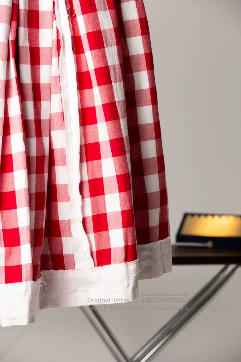 Comme des Garcons Comme Des Garcons size S Red Plaid Skirt Size 23" - 6 Thumbnail
