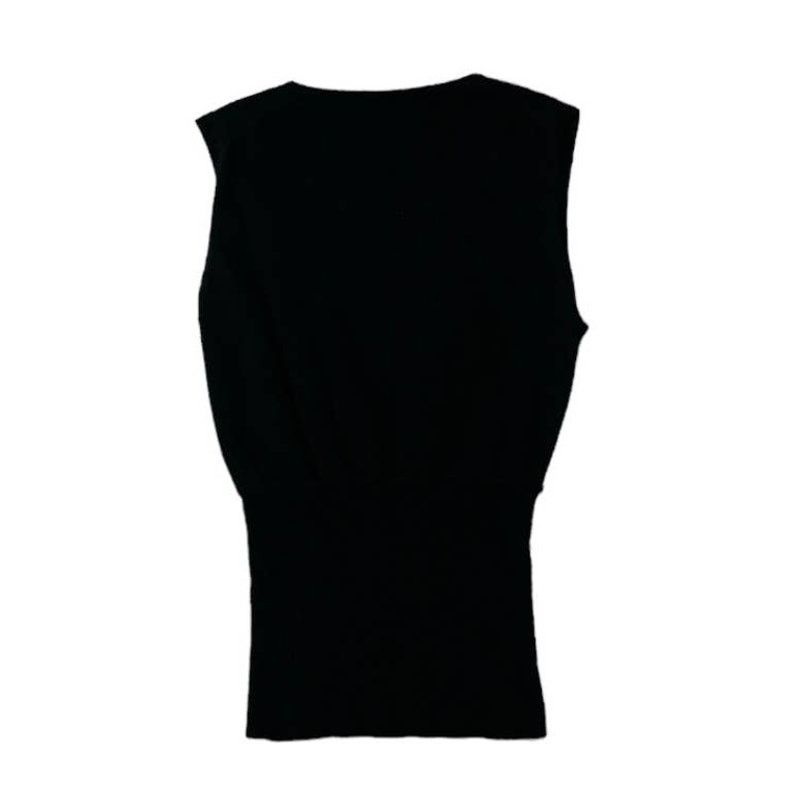 Bloomingdale's Bloomingdale’s Cashmere Black Top | Size L Size L / US 10 / IT 46 - 2 Thumbnail
