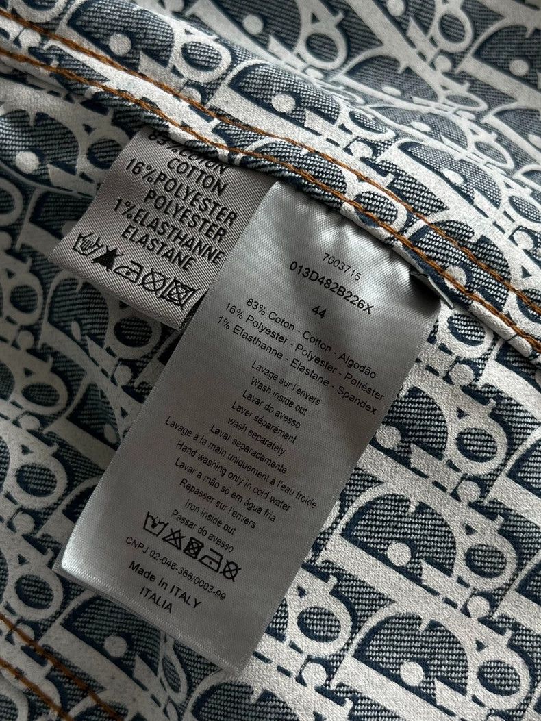 Dior Dior 24 dark blue inner logo jacquard full-printed cotton Size US S / EU 44-46 / 1 - 5 Thumbnail