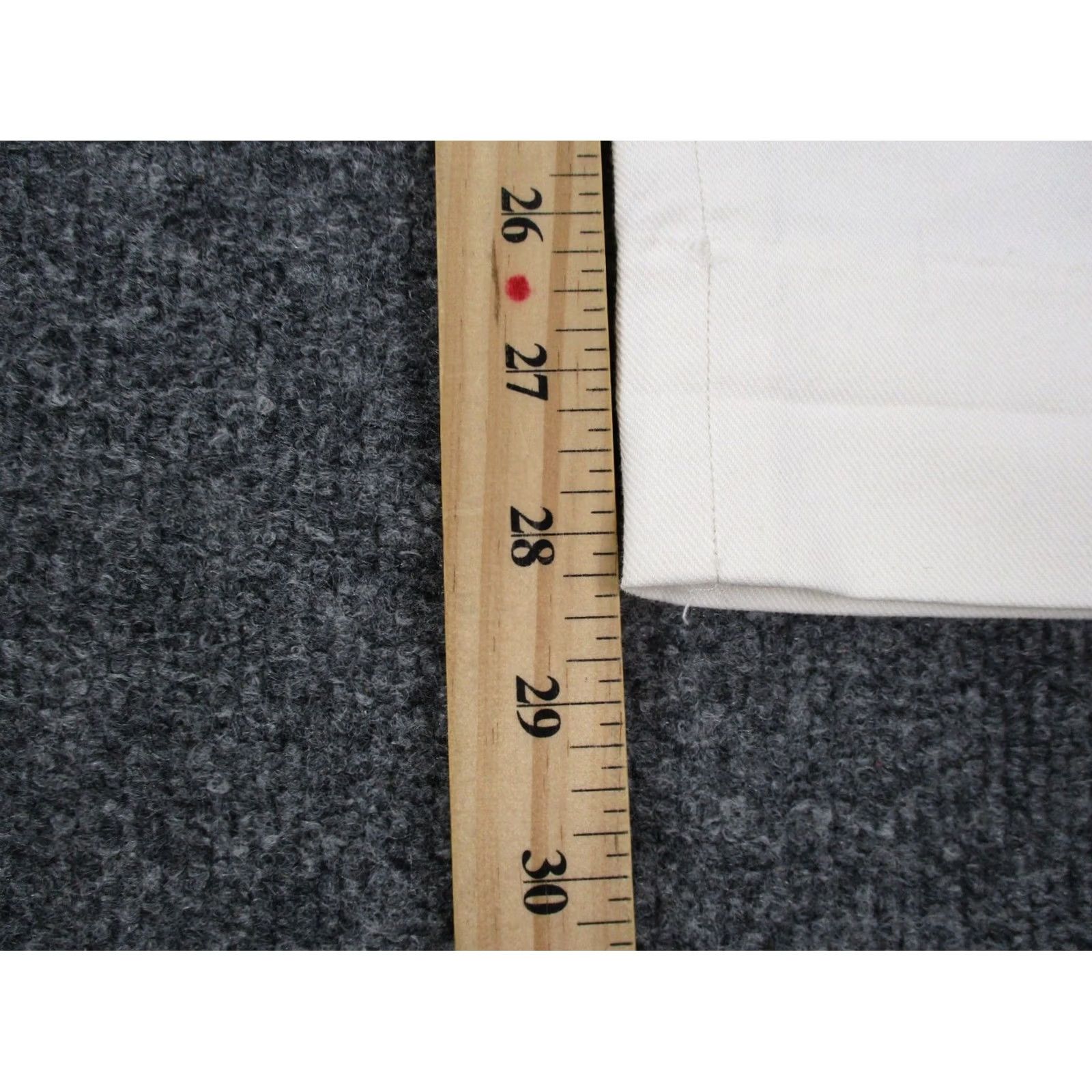 Allsaints Allsaints Mens 33 White Chino Tapered Cropped Performance Golf Business Size US 28 / EU 44 - 4 Thumbnail