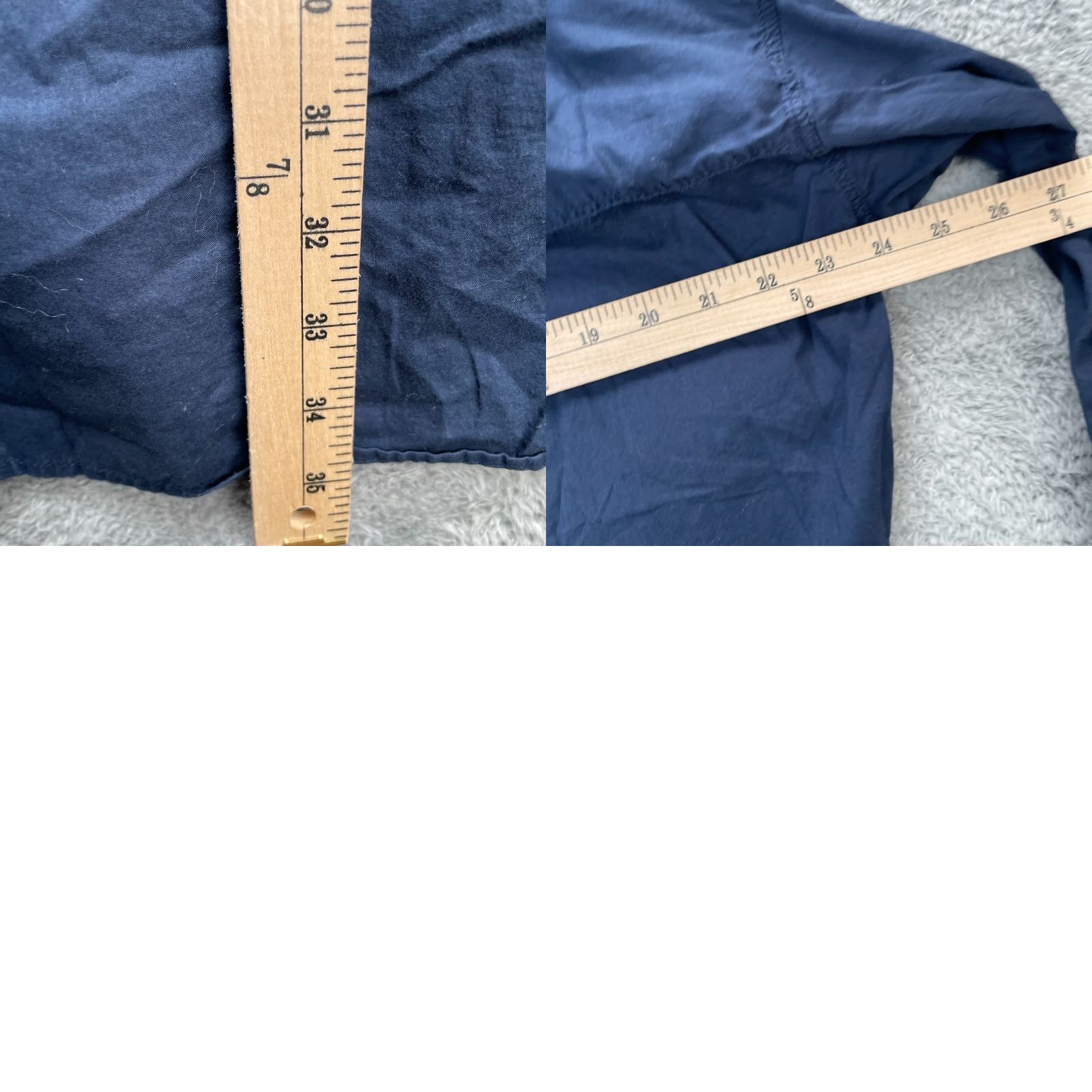 Uniqlo Uniqlo Shirt Dress Womens Large Blue Cotton Embroidered Button Front Side Slit Classic Flower Size L / US 10 / IT 46 - 8 Thumbnail