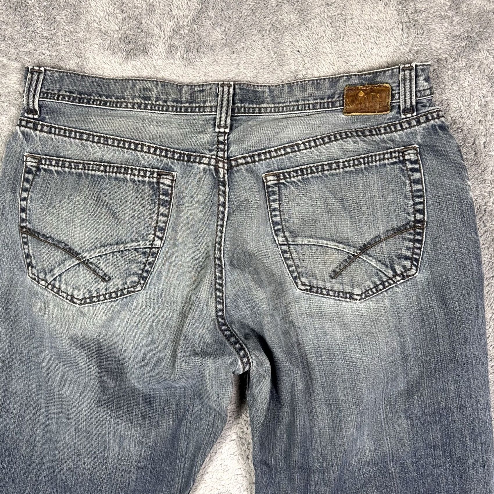 Vintage BKE Jeans Mens 38x34 Seth Bootcut Button Fly Whisker Cowboy Baggy Y2K Grunge Jeans Size US 38 / EU 54 - 5 Thumbnail