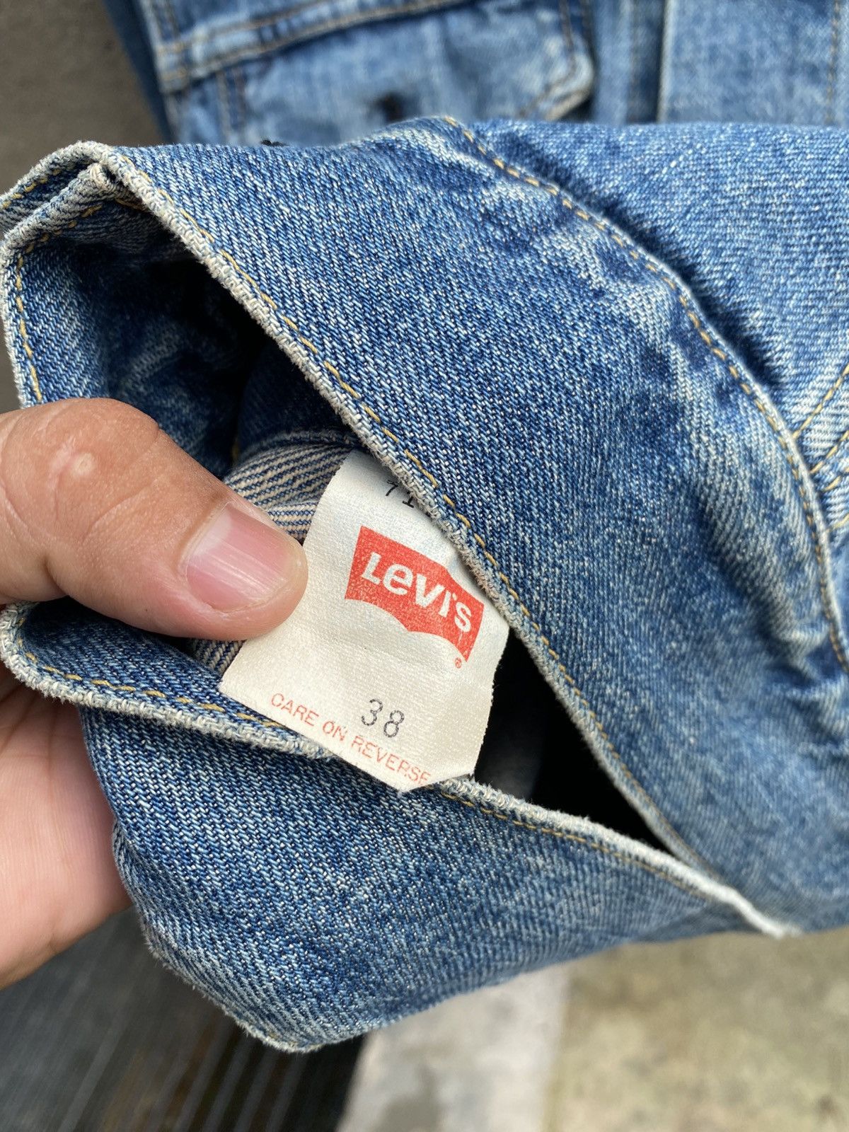 Levi's × Levi's Vintage Clothing × Vintage size 38 vintage levi's 557 big E trucker denime jacket Size US M / EU 48-50 / 2 - 3 Thumbnail