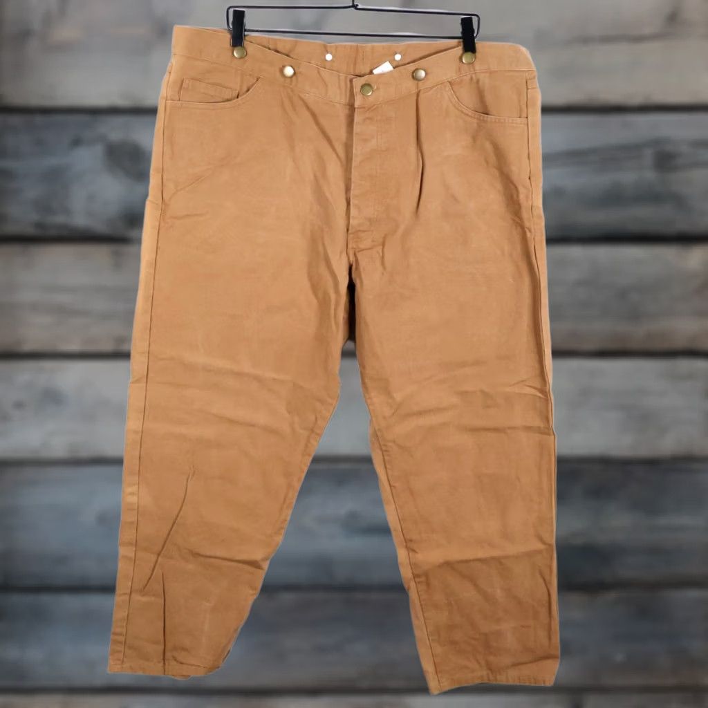 Vintage Frontier Classics Mens Pants - 44 - Brown Canvas Buckle Back Size US 40 / EU 56 - 1 Thumbnail