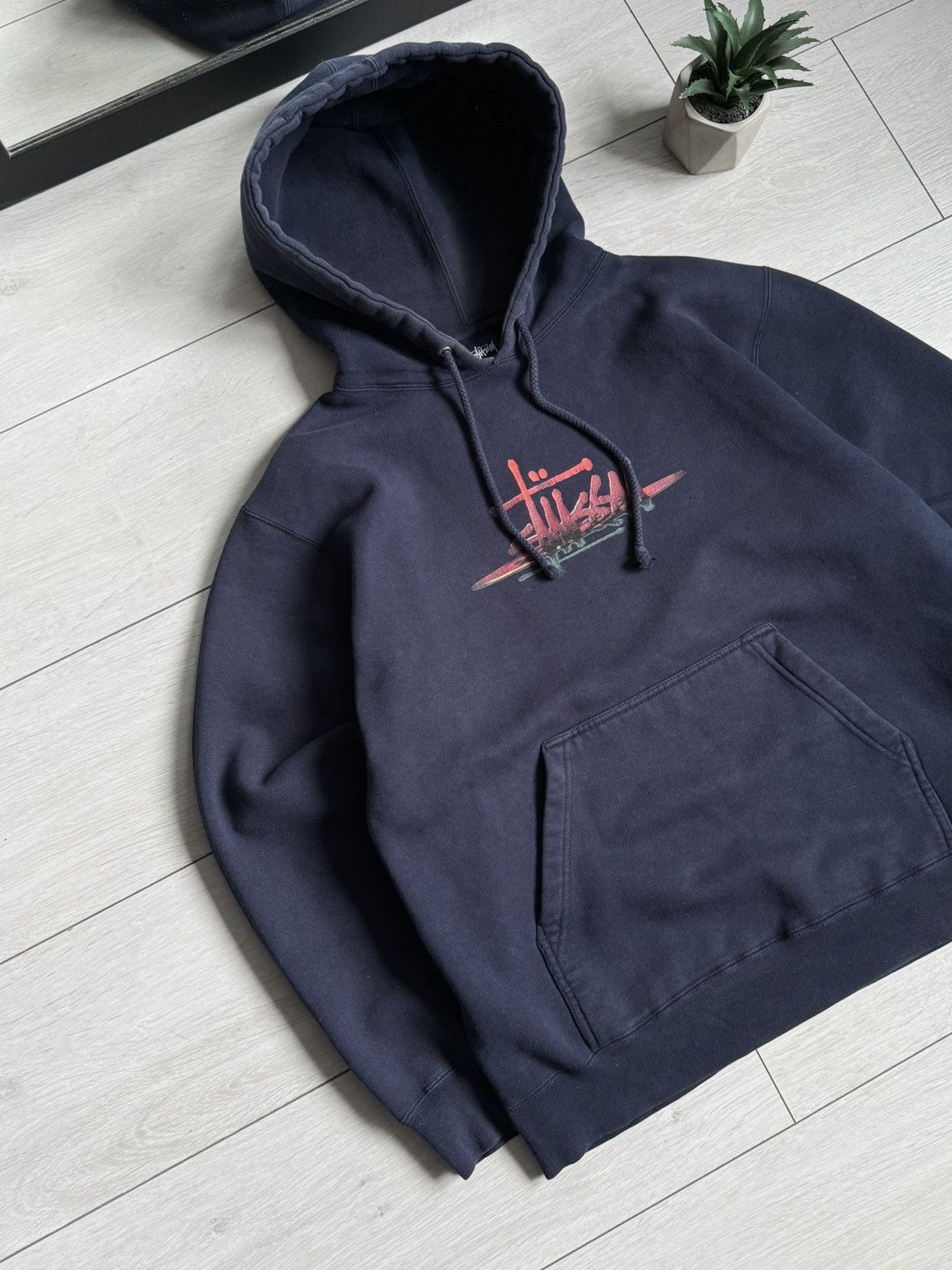 Stussy Stussy Vintage U.S.A Big Logo Hoodie Size US S / EU 44-46 / 1 - 4 Thumbnail