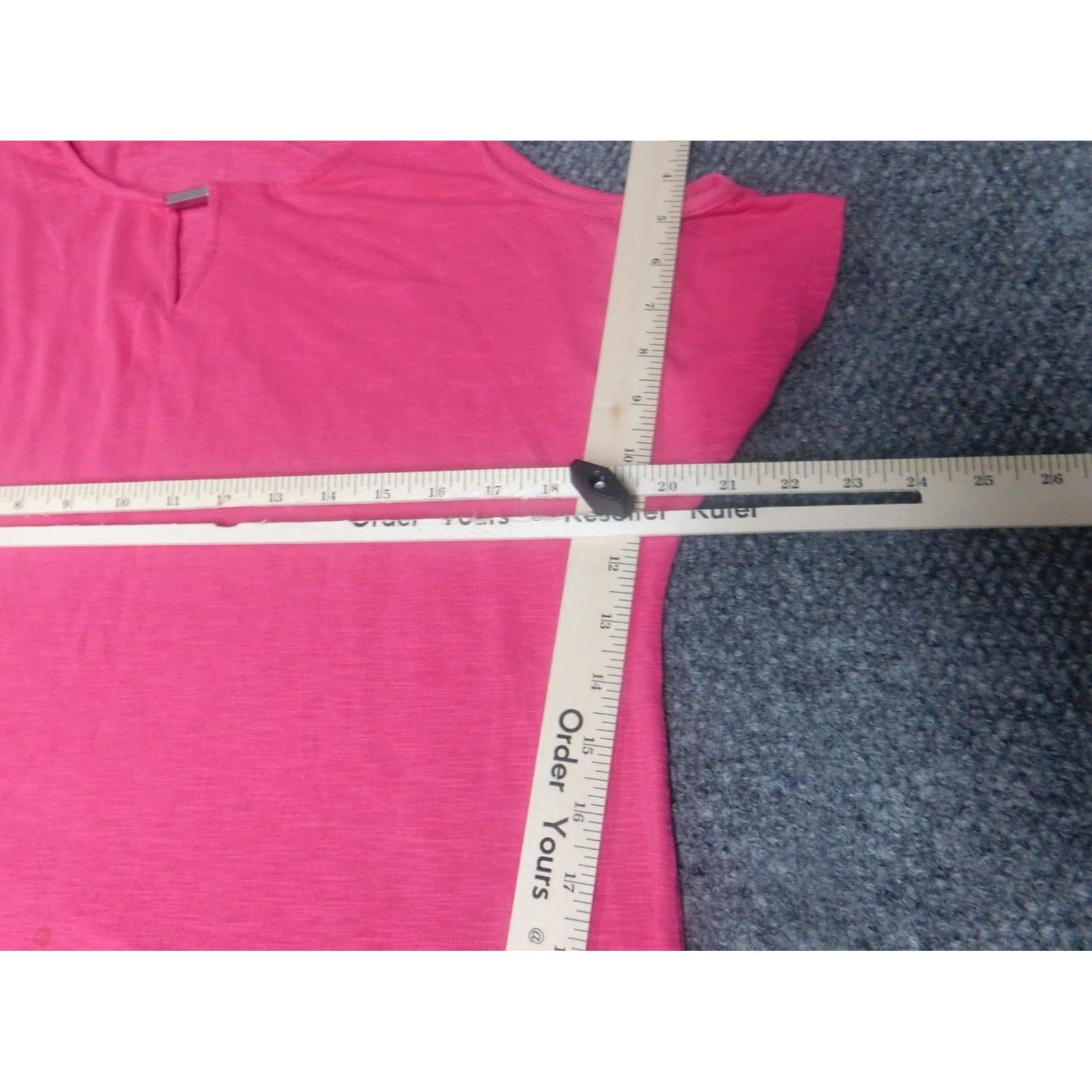 Jones New York Jones New York Womens Blouse S Pink Solid Off the Shoulder Sleeveless Pullover Casual Regular Fit Stretch Pattern: Solid Size S / US 4 / IT 40 - 5 Thumbnail