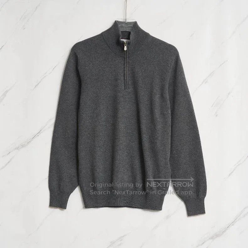Brunello Cucinelli Brunello Cucinelli Men's Half-Zip Sweater. Size US M / EU 48-50 / 2 - 2 Thumbnail