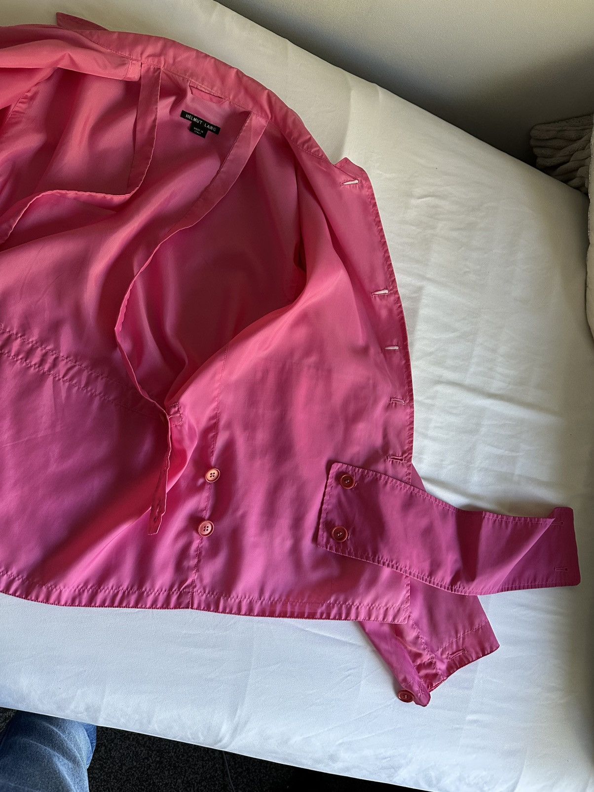 Helmut Lang SS 2000 Hot Pink Nylon Bondage Jacket Size US M / EU 48-50 / 2 - 9 Thumbnail