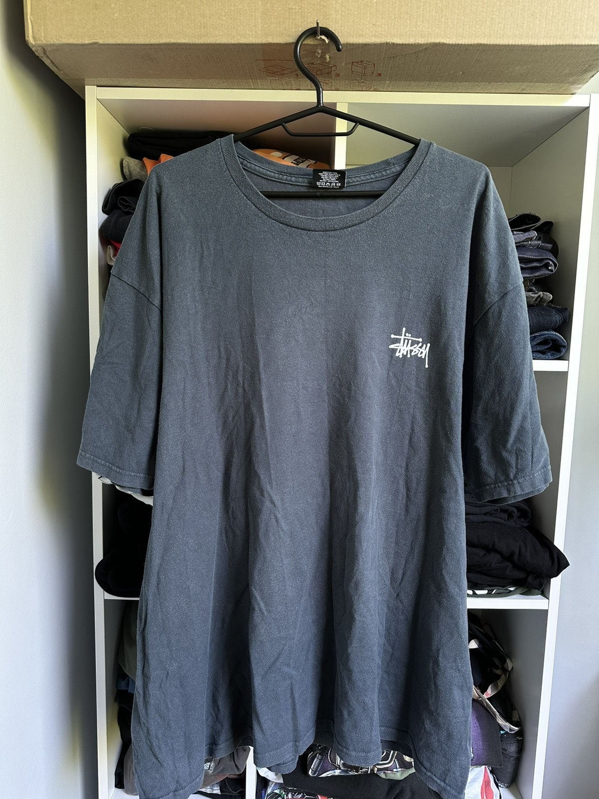 Stussy 🔥VINTAGE STUSSY FADED BIG BACK LOGO T-SHIRT🔥 Size US XL / EU 56 / 4 - 4 Thumbnail