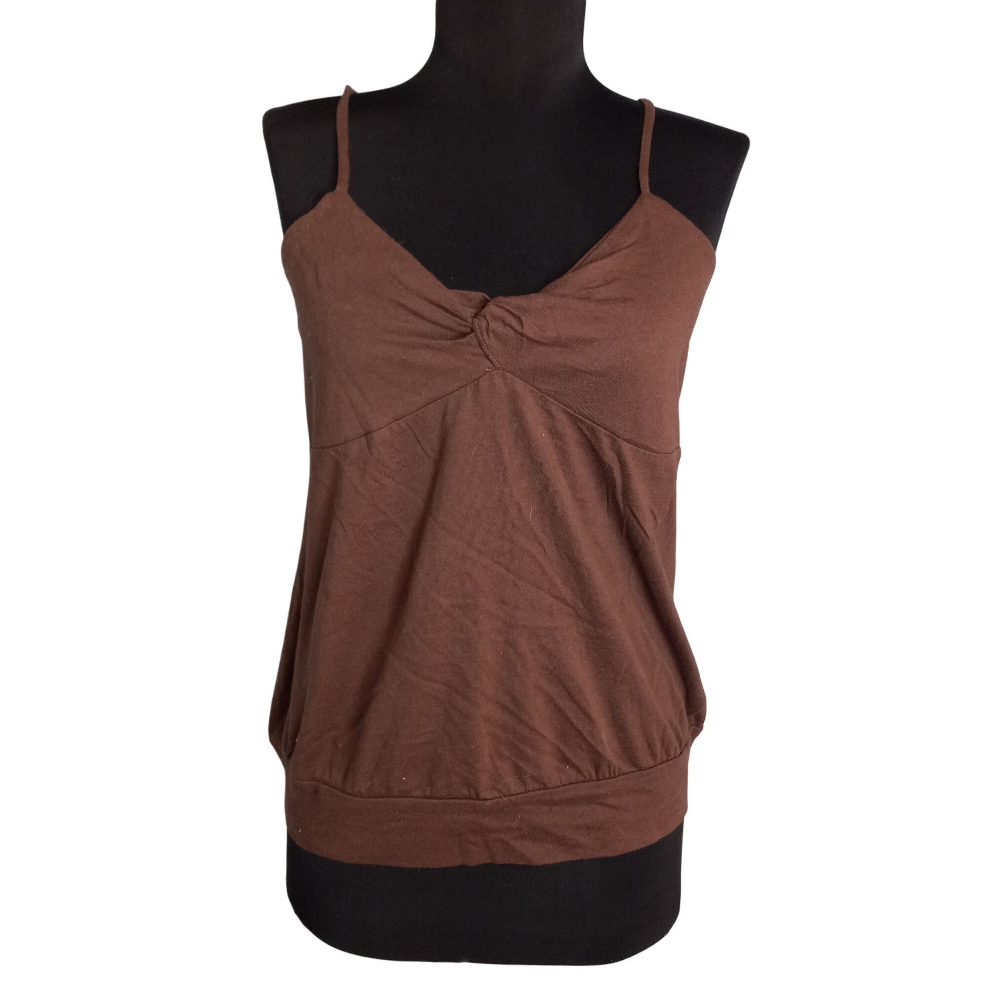 Energie Energie L Camisole Top Juniors Adjustable Strap Brown Twist Size L / US 10 / IT 46 - 1 Thumbnail