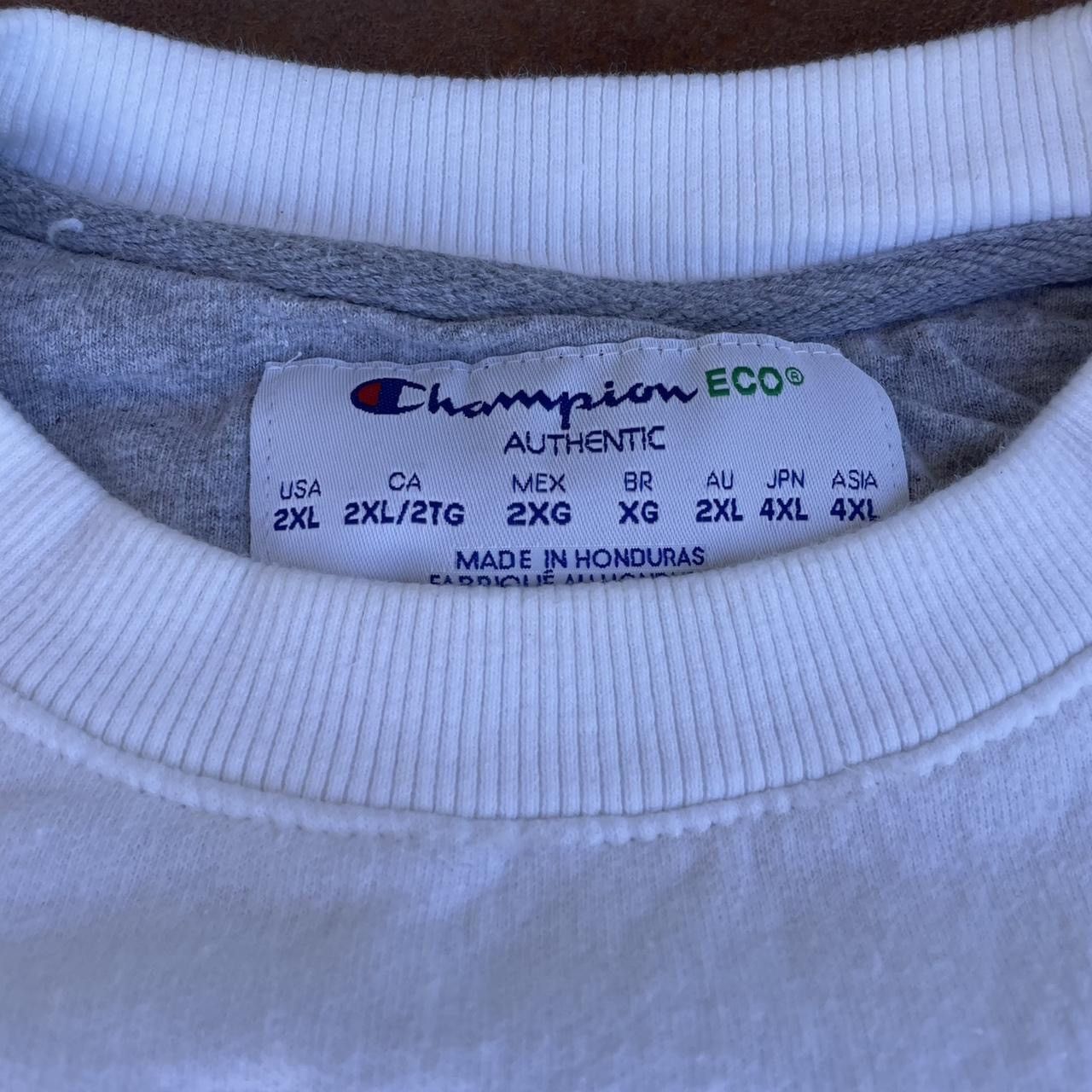Champion × Nike NWOT men’s white champion eco crewneck sz 2XL Size US XXL / EU 58 / 5 - 2 Thumbnail