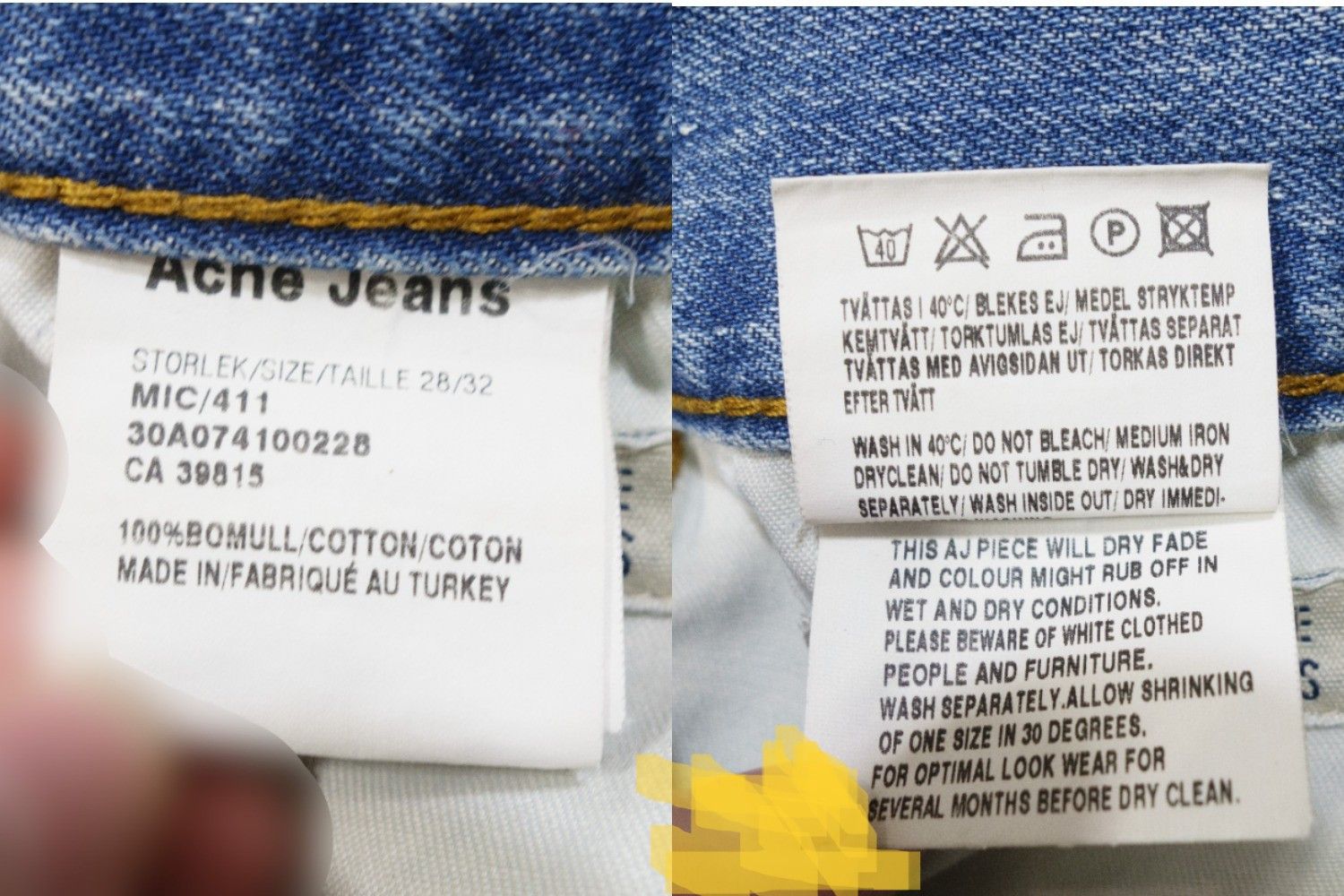 Acne Studios Jeans Mic 411 Vintage Light Blue Washed Jeans Size US 28 / EU 44 - 9 Thumbnail