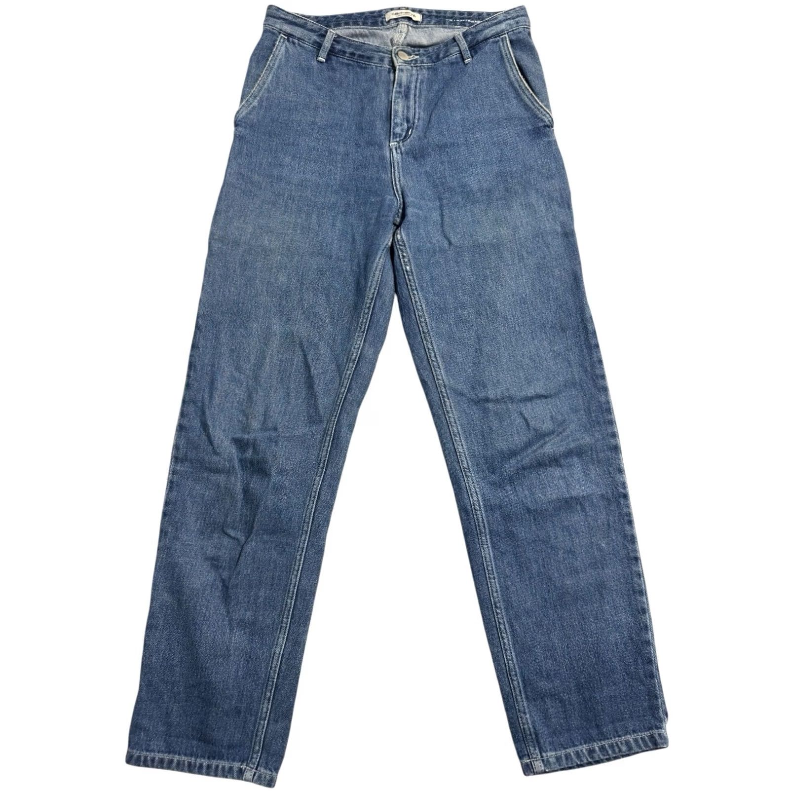 Carhartt Carhartt WIP Work in Progress Carpenter Jeans Womens 30X28 Relaxed Straight RW Size 30" / US 8 / IT 44 - 2 Thumbnail