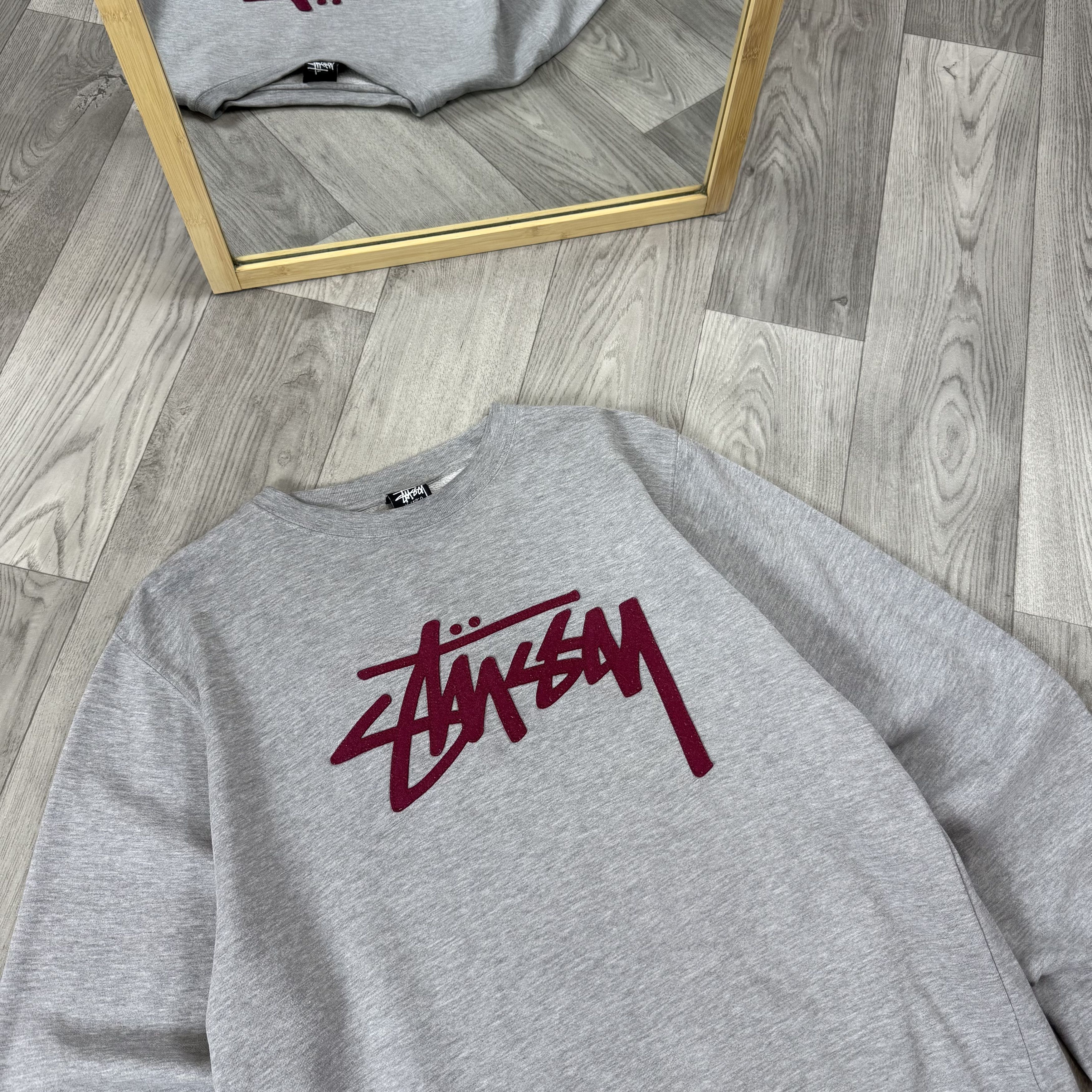 Stussy Vintage Stussy 90s Embroidered Grey Crewneck Sweatshirt Size US XL / EU 56 / 4 - 5 Thumbnail