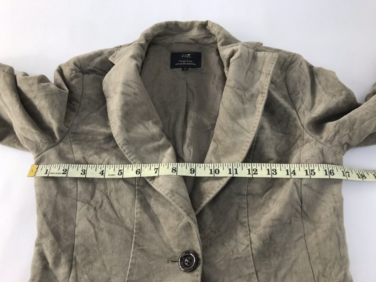 Designer 90s Vingt-trois Arrondisments Coat Full Button Velvet Design Size S / US 4 / IT 40 - 10 Thumbnail