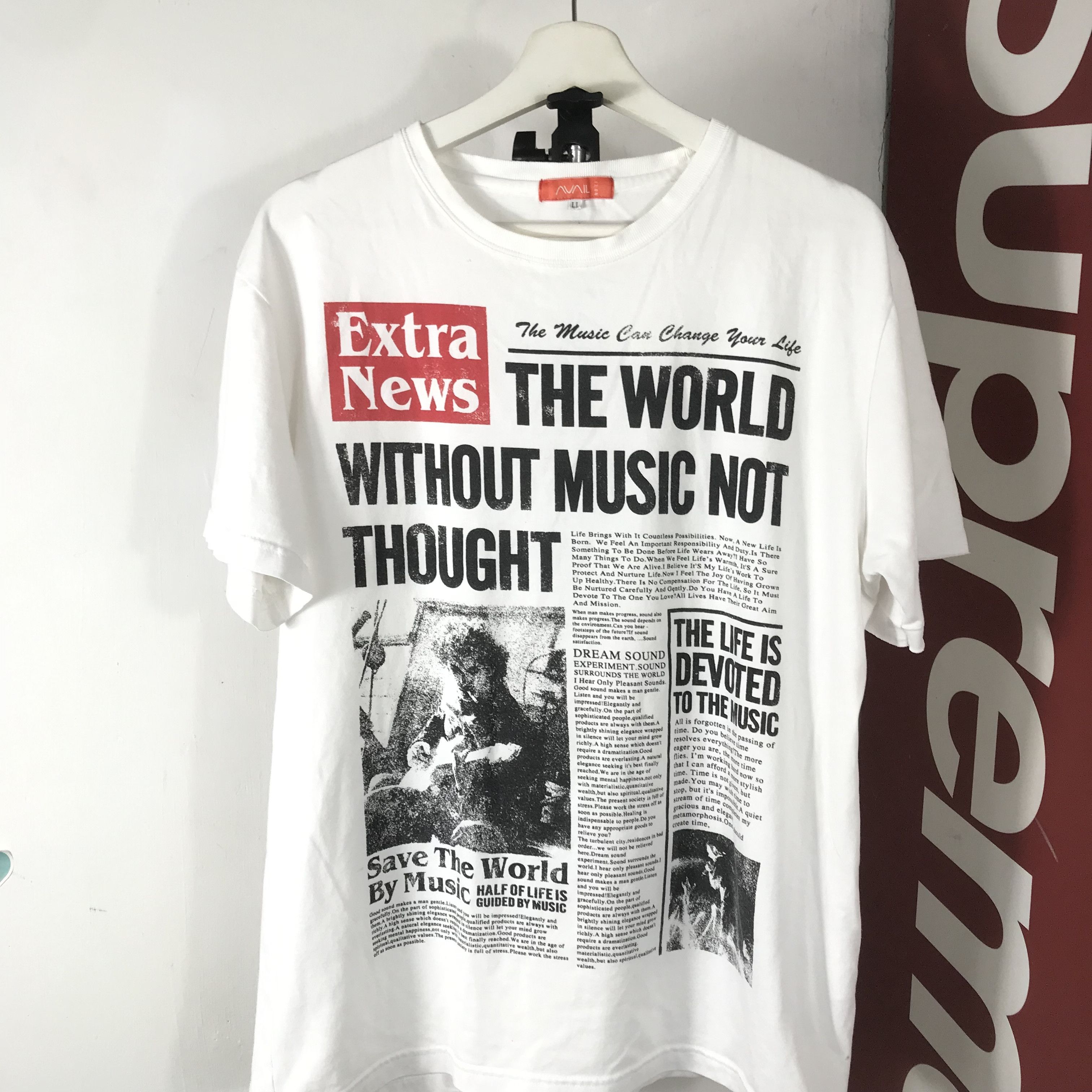 Vintage 90s Jethro NME record band Tull Newspaper All Over Print Tee Size US L / EU 52-54 / 3 - 2 Thumbnail