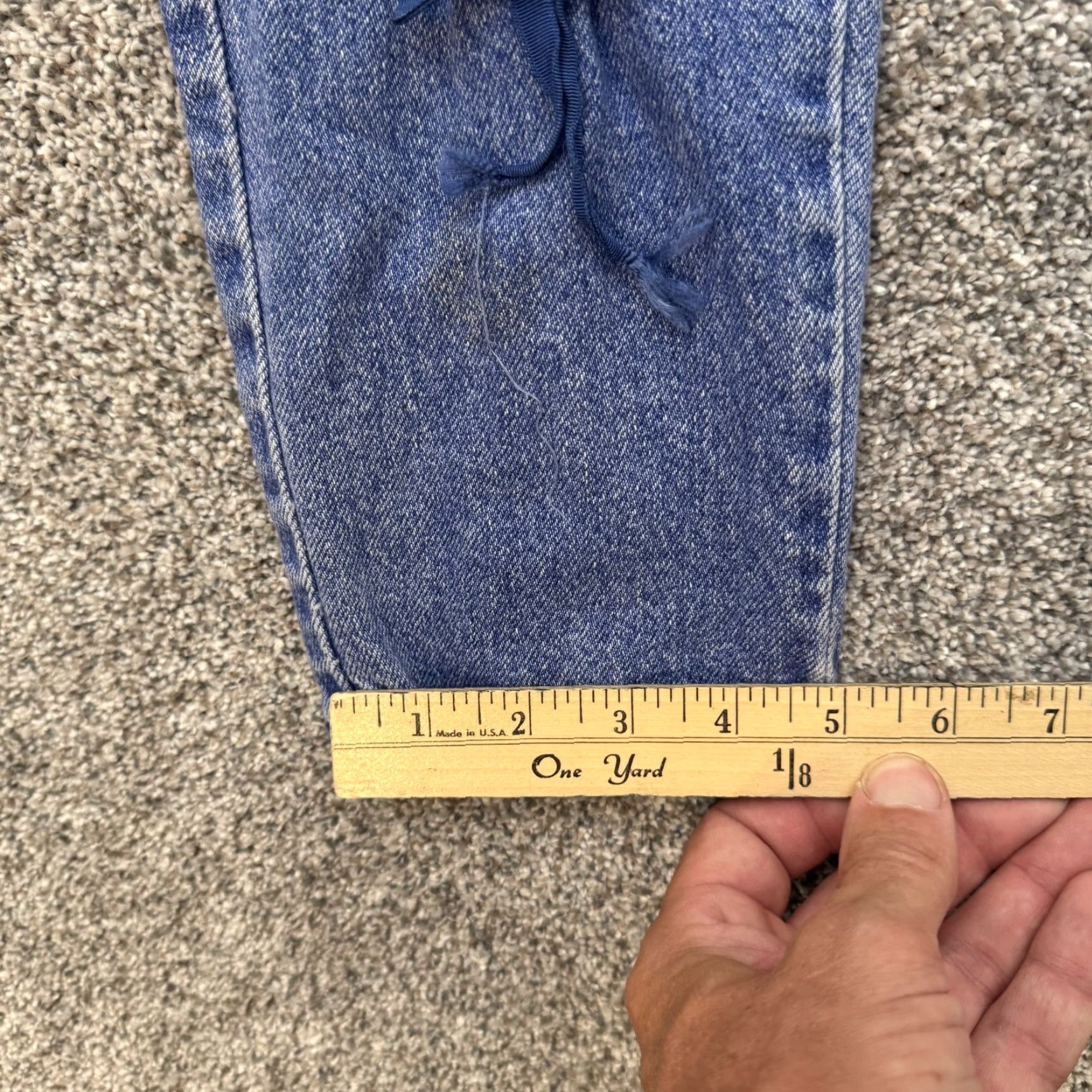 Vintage VINTAGE Stefano International Jeans Womens 8 High Rise Lace Up 90s Denim Pants Size 30" / US 8 / IT 44 - 4 Thumbnail