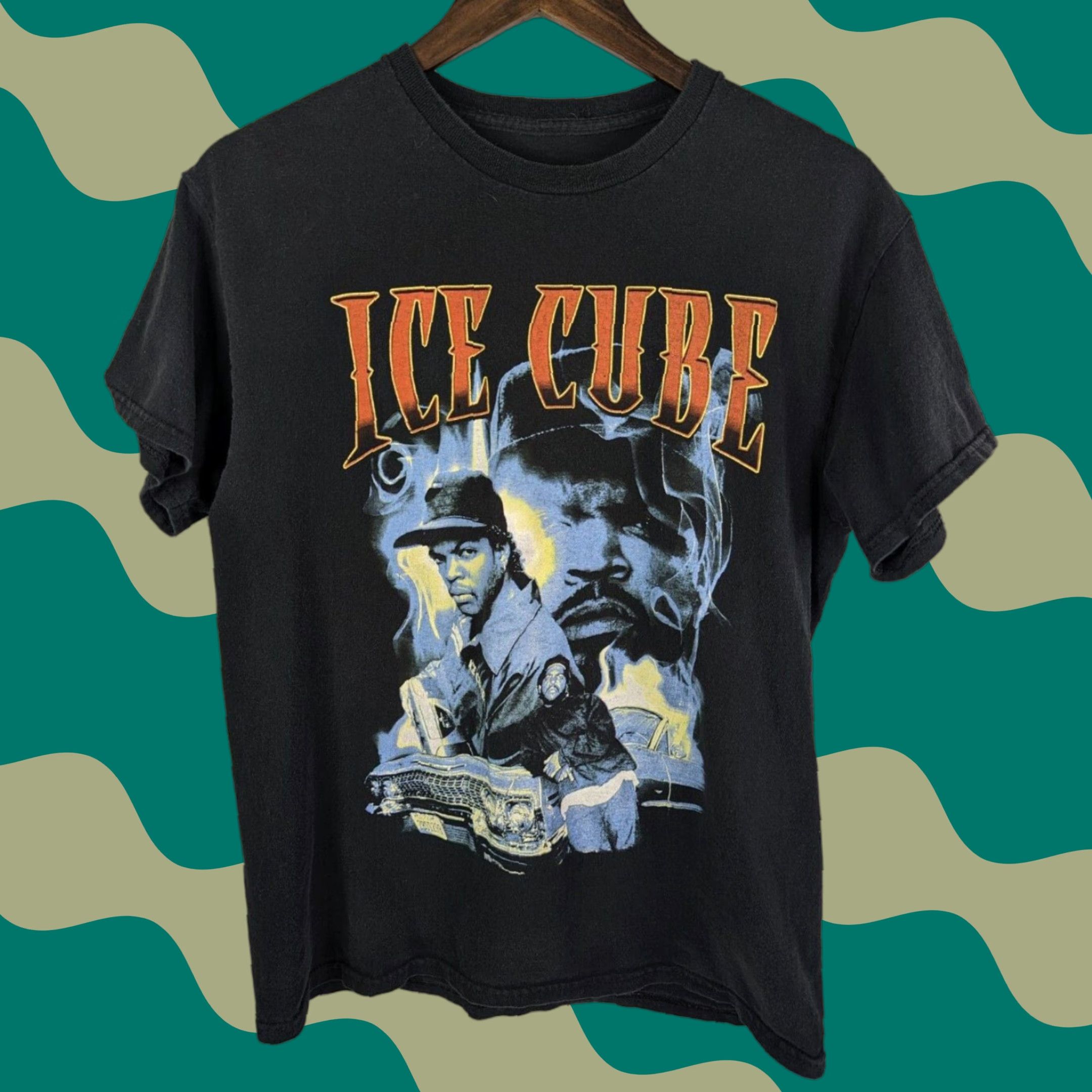 Vintage Ice Cube T-Shirt Men’s Short Sleeve Black Graphic Hip Hop 90s Mens Size M Size US M / EU 48-50 / 2 - 1 Thumbnail