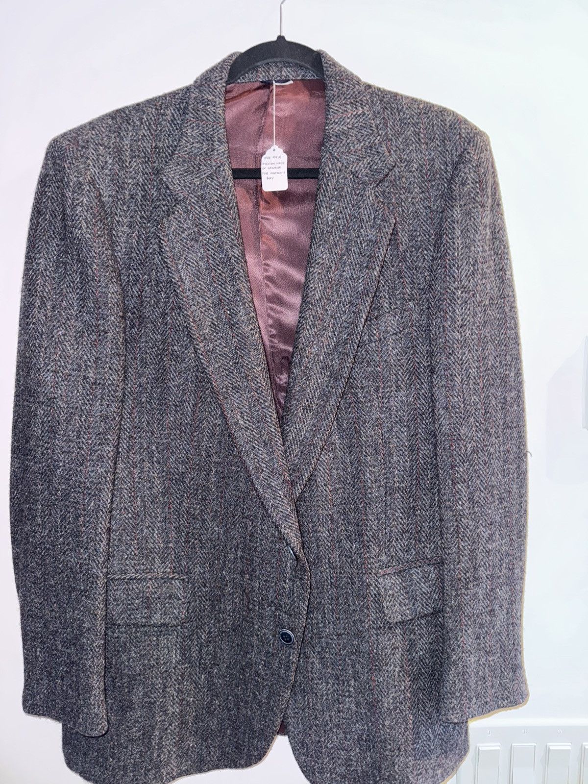 Vintage 1970’s real virgin wool harris tweed sport jacket Size 44R - 1 Thumbnail