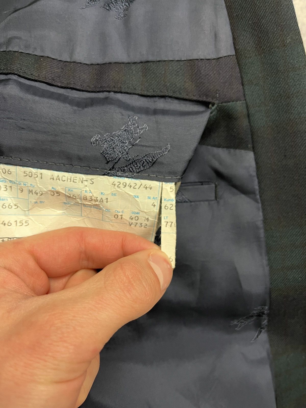 Burberry × Vintage Vintage Burberrys 90’s Wool Blazer Plaid Jacket Nova Check Size US L / EU 52-54 / 3 - 15 Thumbnail