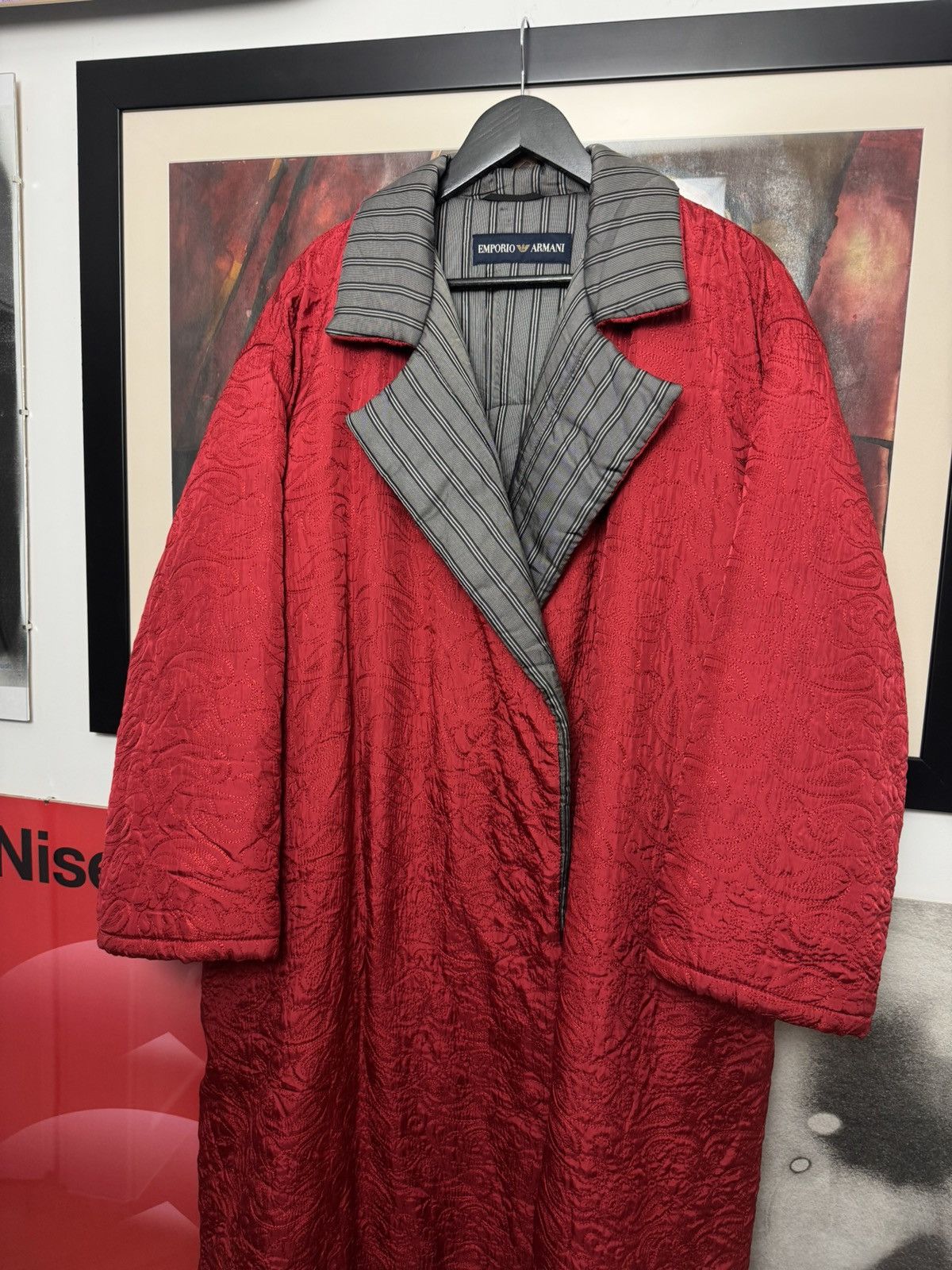 Emporio Armani 1990's Vintage Emporio Armani Archive Coat Jacket Luxury Size US M / EU 48-50 / 2 - 2 Thumbnail