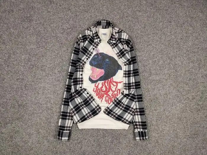 Flannel Vintage Flannel Shirt Travis Scott Style Streetwear Hype Size US M / EU 48-50 / 2 - 1 Thumbnail