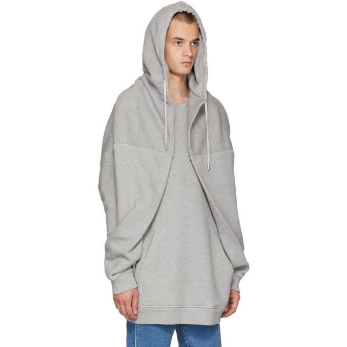 Y/Project Y/Project Grey Paneled Hoodie Size US S / EU 44-46 / 1 - 7 Thumbnail