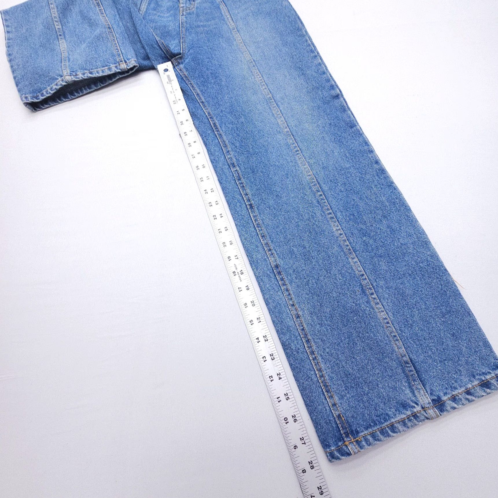 Vintage Matilda High Rise Straight Jeans 28x28 Blue Boho Relaxed Fit Womens Size 28" / US 6 / IT 42 - 6 Thumbnail