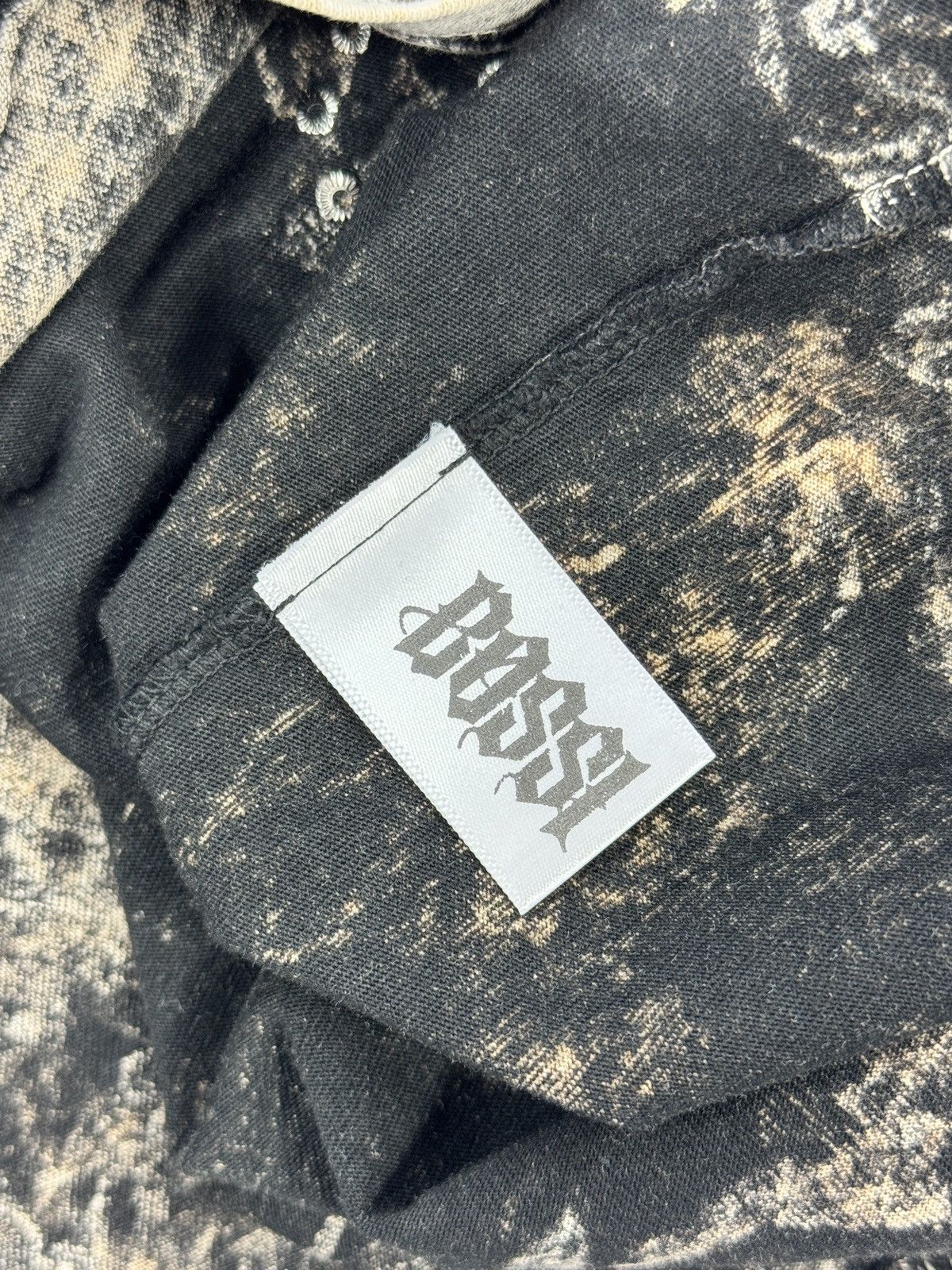 Bossi Sportswear 1/1 RHINESTONE DOUBLE LAYERED SKULL 24-7 SPYZ VINTAGE TEE Size US L / EU 52-54 / 3 - 6 Thumbnail