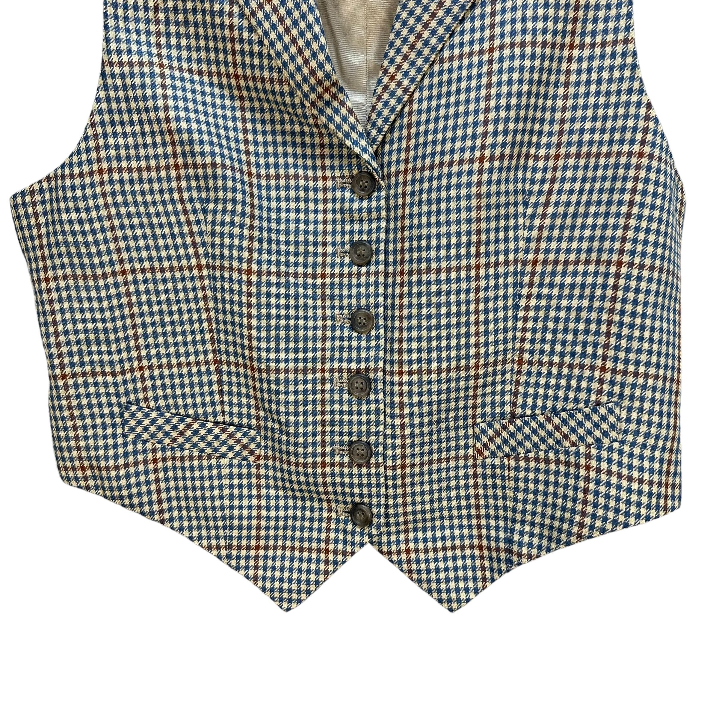 Burberry Burberrys Made In Usa Checked Silk Inner Vest #A6-0169 Size S / US 4 / IT 40 - 3 Thumbnail