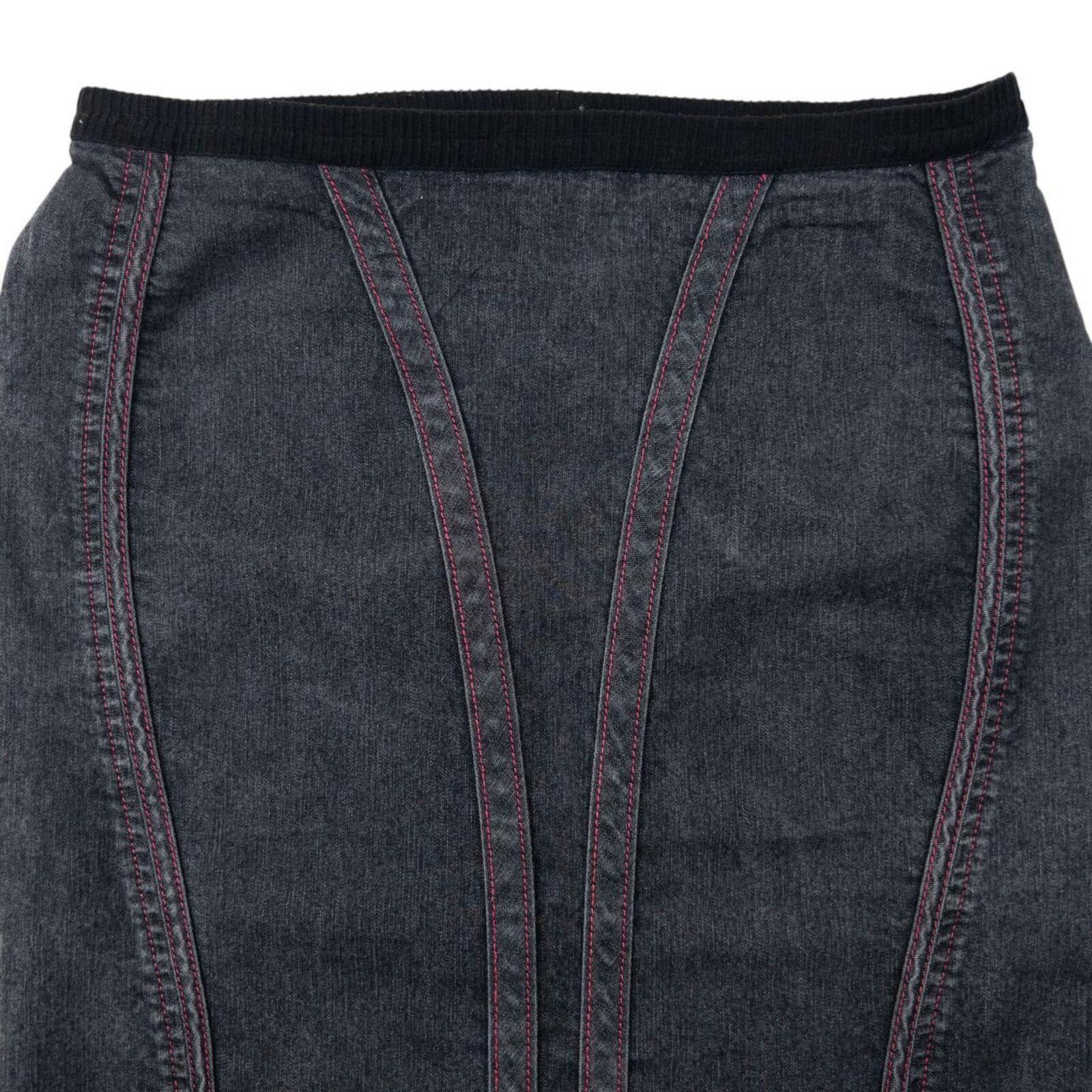 Other Vintage 2000s Armani Jeans Denim Skirt Womens Size W32 Size 36" / US 14 / IT 50 - 5 Thumbnail