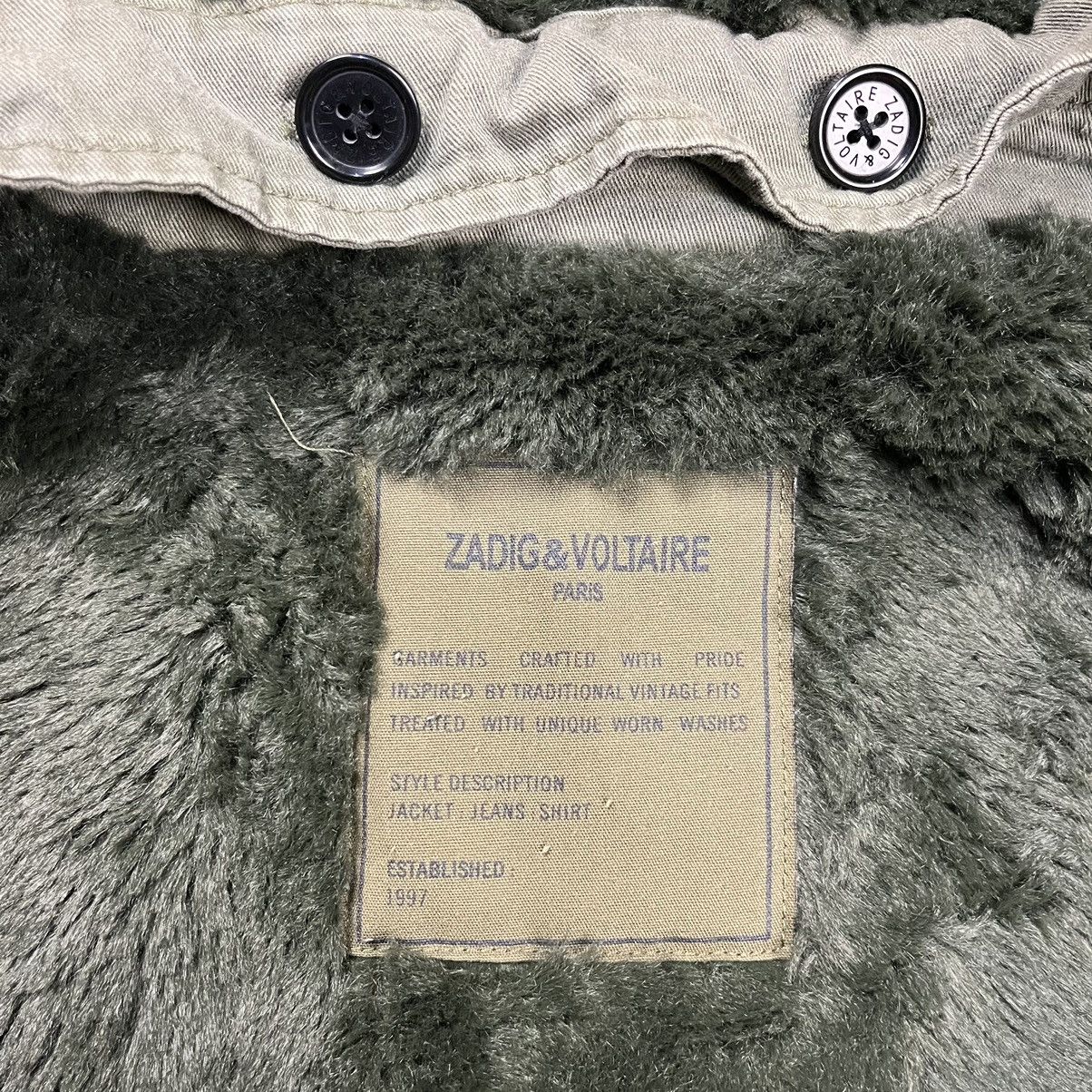 Zadig & Voltaire ZADIG & VOLTAIRE HOODED BRITISH ARMY PATCHWORK PARKA JACKET Size XS / US 0-2 / IT 36-38 - 14 Thumbnail