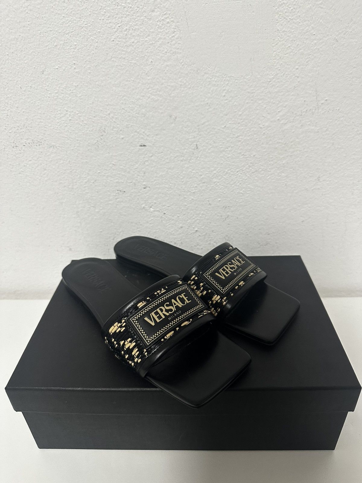 Versace Versace Theia Barocco Flat Sandals Size US 6 / IT 36 - 1 Thumbnail