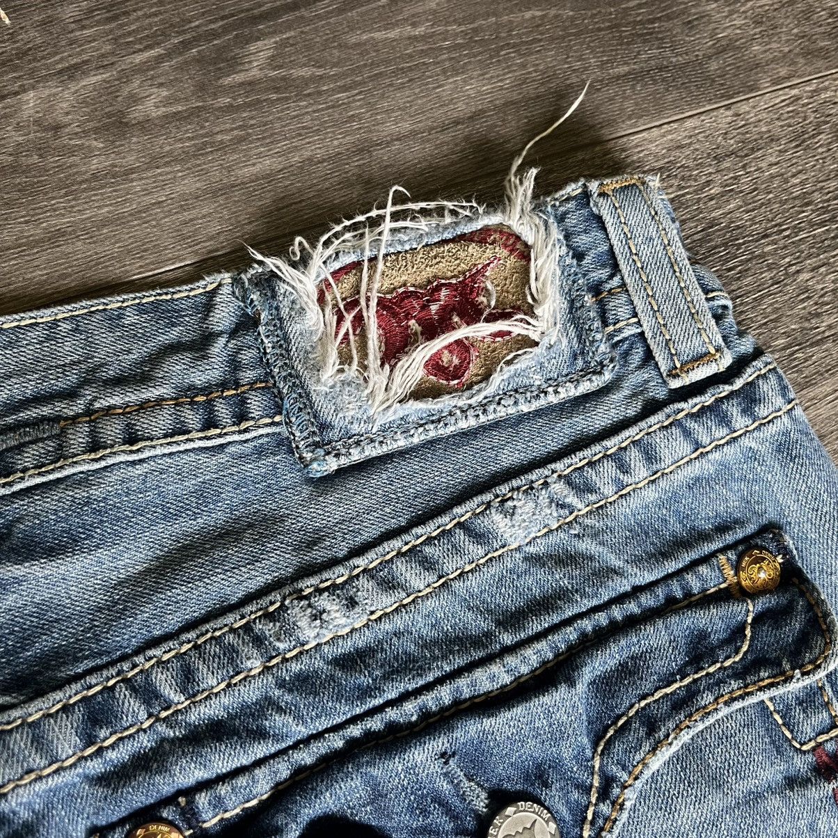 Mek Denim Vintage 2000s MEK New York Boot Cut Washed Denim Jeans 40x31 Size US 40 / EU 56 - 4 Thumbnail