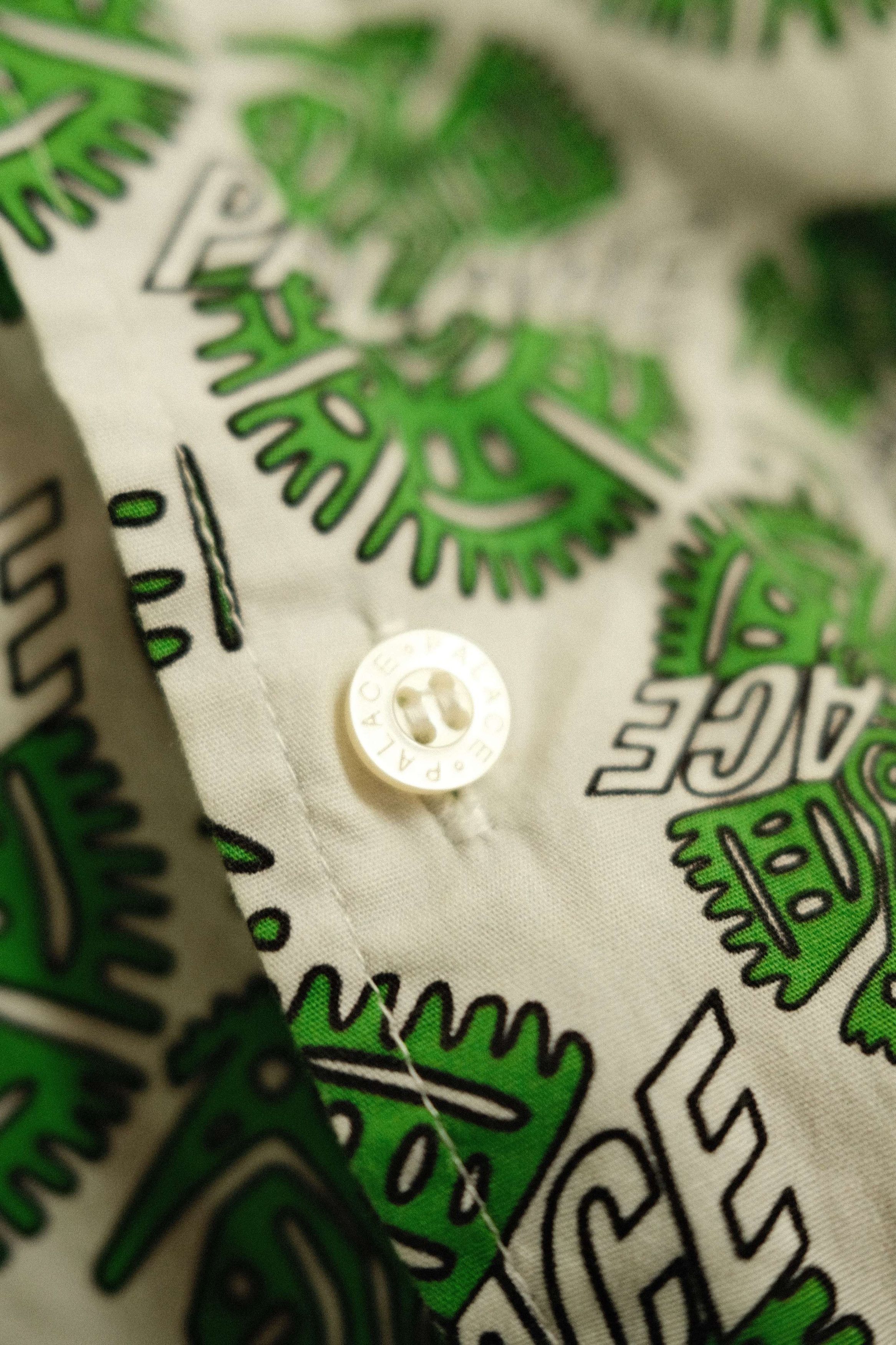 Palace Palace Skateboards Surf Shirt in White and Green Size US L / EU 52-54 / 3 - 3 Thumbnail