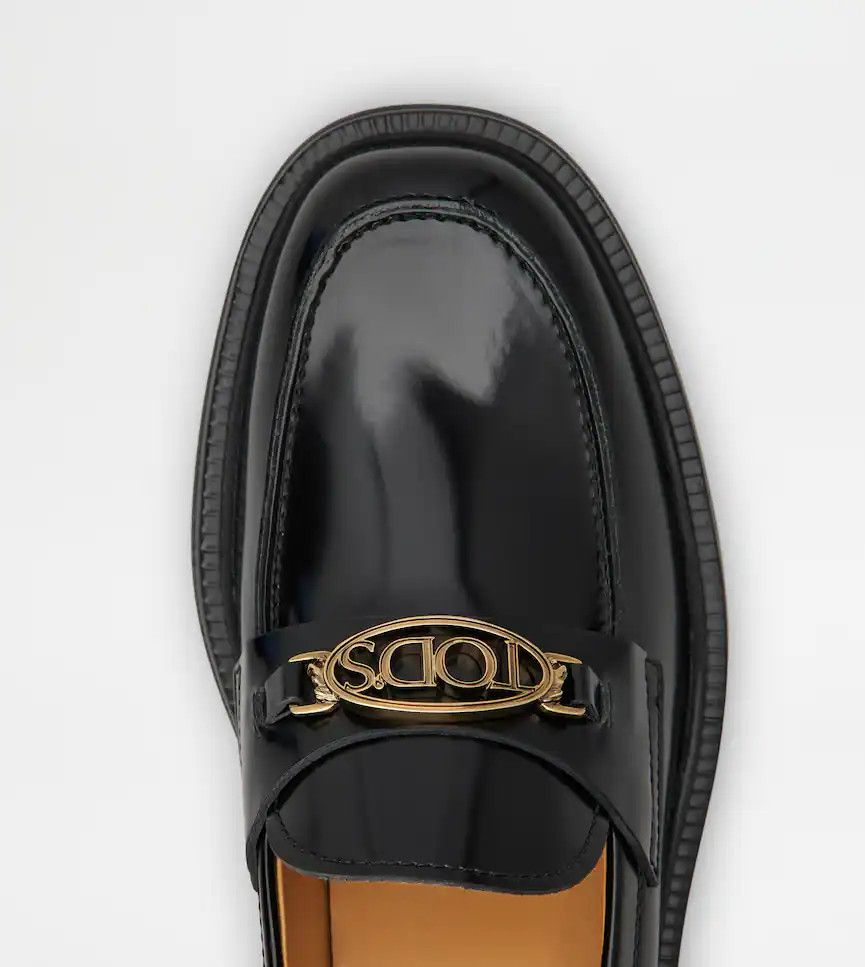 Tod's o1s22i1n1024 Leather Loafers in Black Size US 8 / IT 38 - 5 Thumbnail