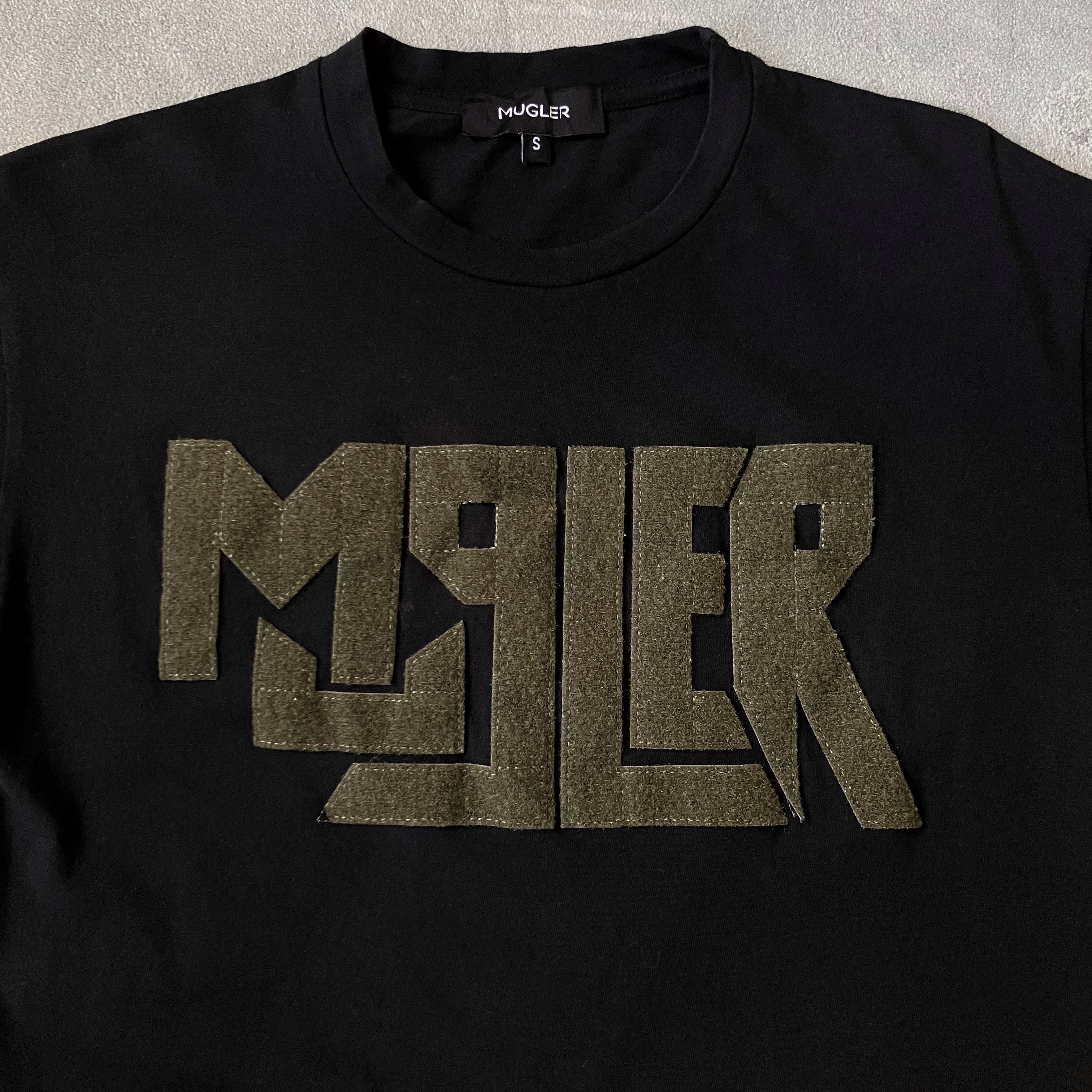 Mugler Thierry Mugler F/W 2013 patched font black t-shirt Size US S / EU 44-46 / 1 - 2 Thumbnail