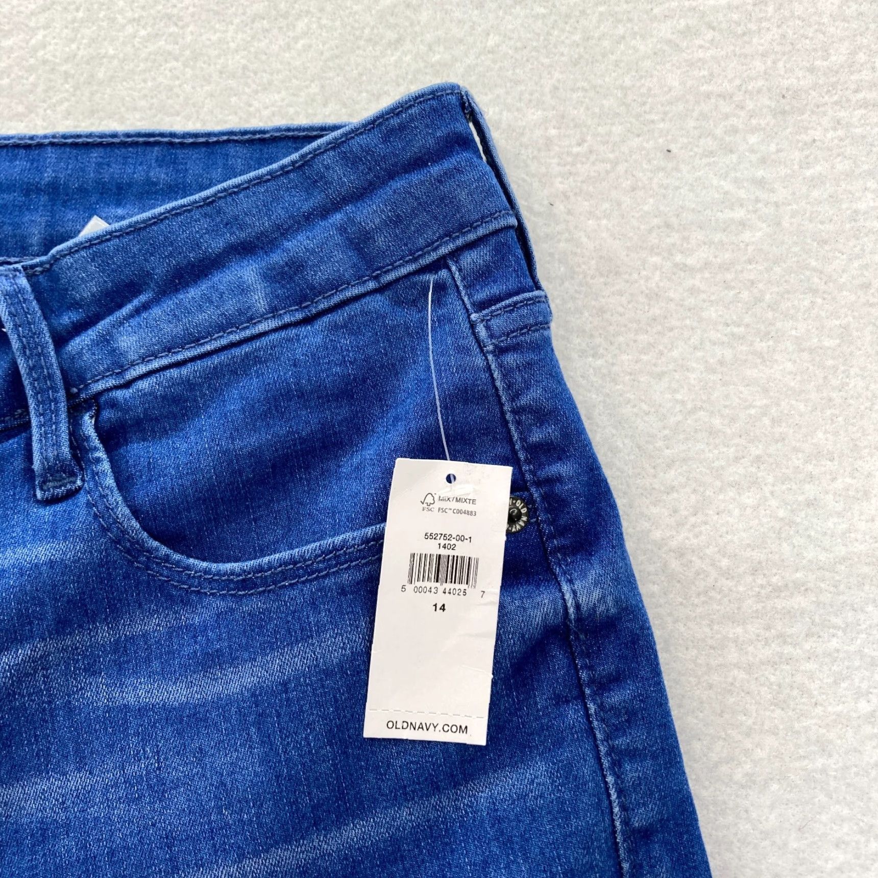 Old Navy Old Navy Rockstar Jeans Women's 14 Skinny Medium Wash Blue Stretch Denim Jeans Size 24" / US 00 / IT 34 - 4 Thumbnail