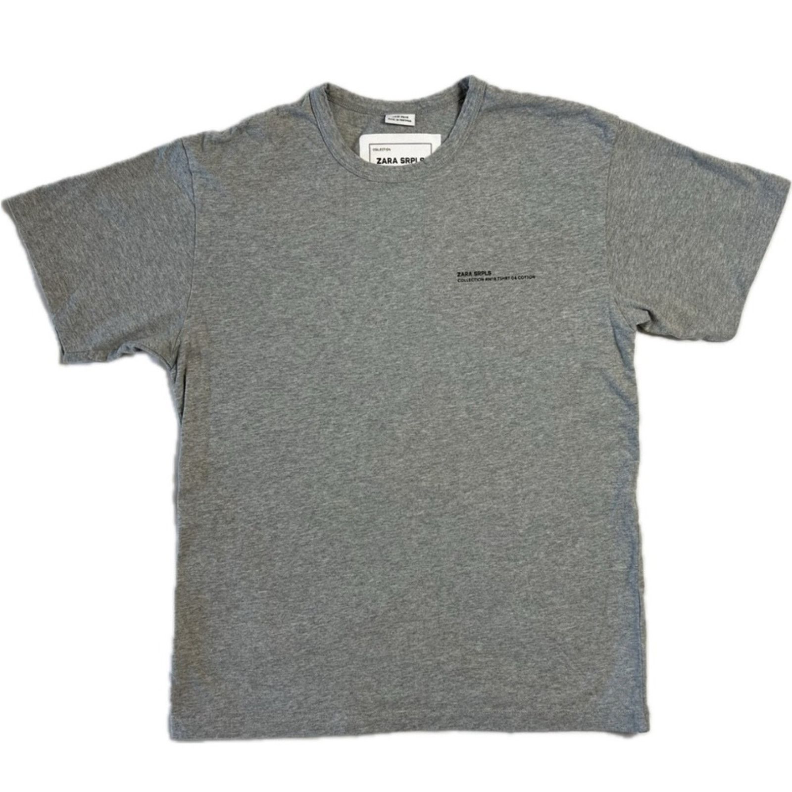 Zara Zara Collection XS Basic Grey T-Shirt Short Sleeve Crew Neck Size XS / US 0-2 / IT 36-38 - 1 Thumbnail