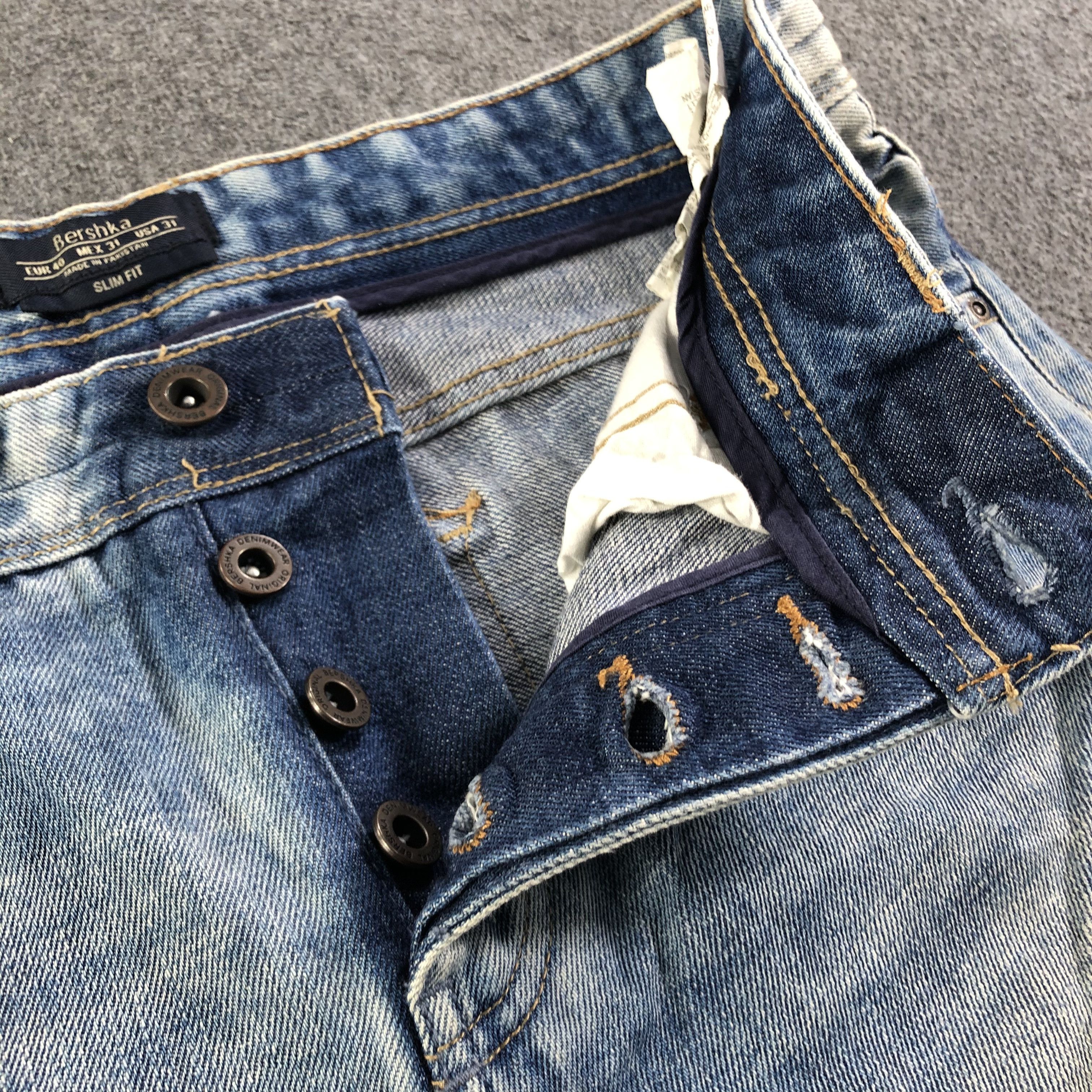 Bershka Bershka Jeans Acid Wash Slim Fit Denim -J2816 Size US 34 / EU 50 - 8 Thumbnail