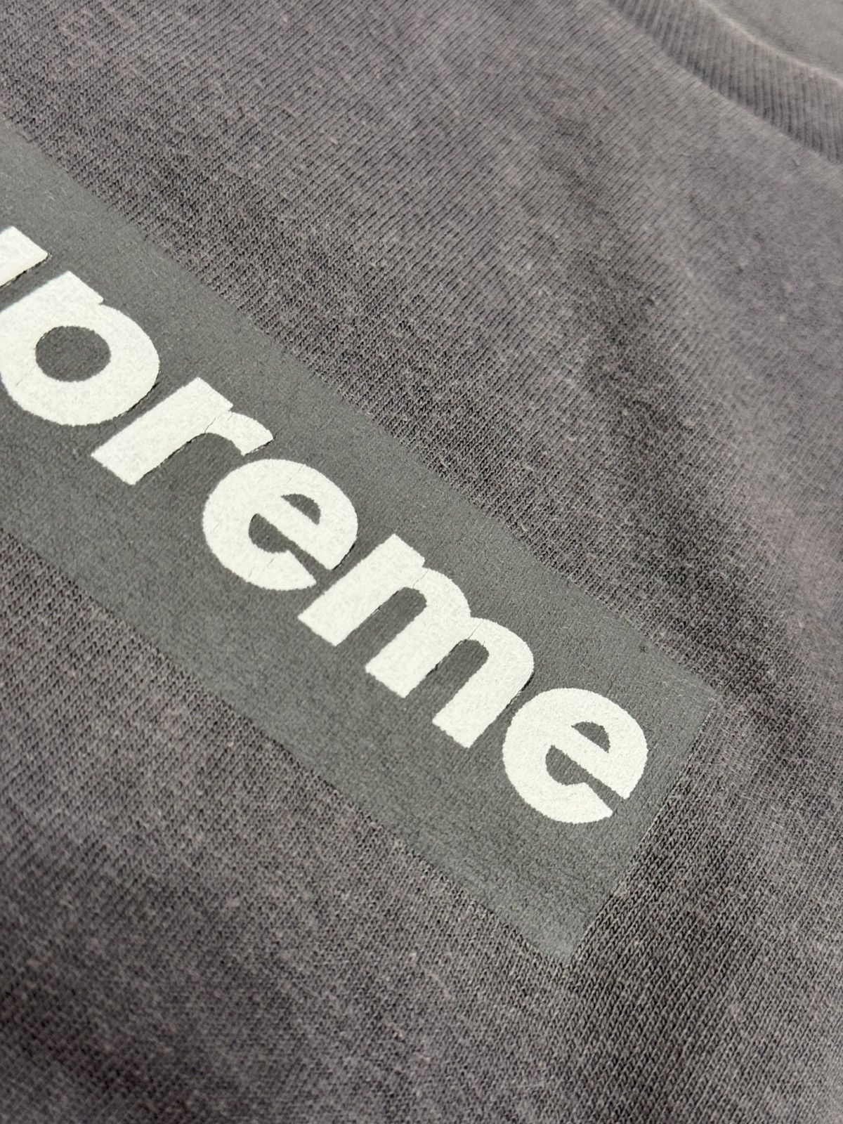 Supreme Supreme 1998 Dark Grey Tonal Box Logo Tee Size US XL / EU 56 / 4 - 5 Thumbnail