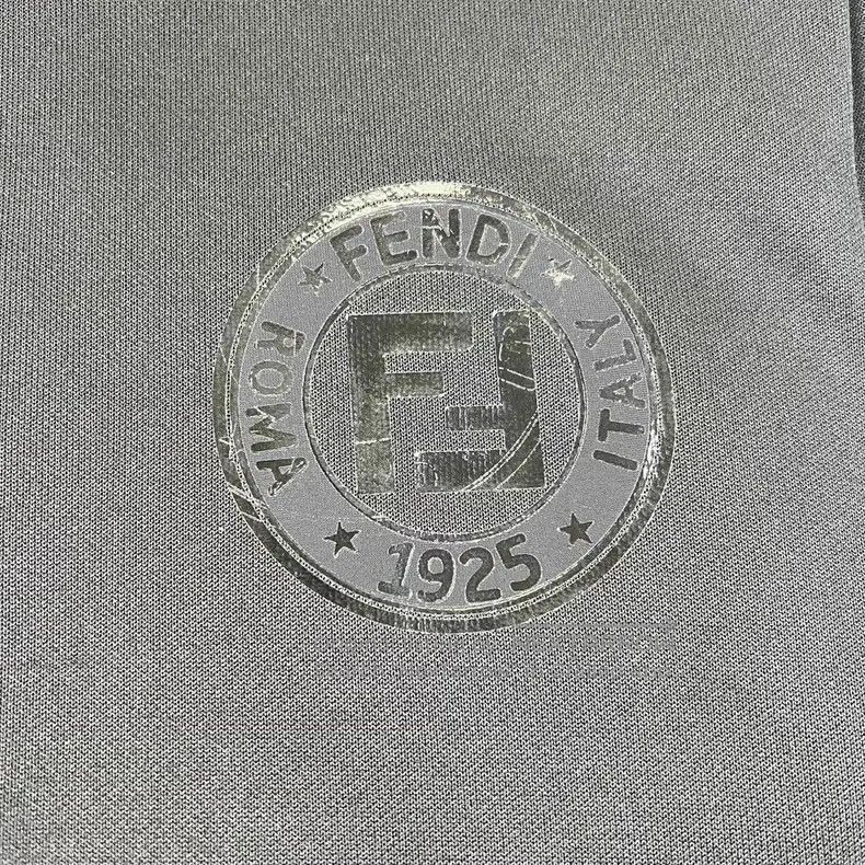 Fendi Fendi Black FF Pattern Embroidered Stripe Stand Collar Spo Size S / US 4 / IT 40 - 4 Thumbnail