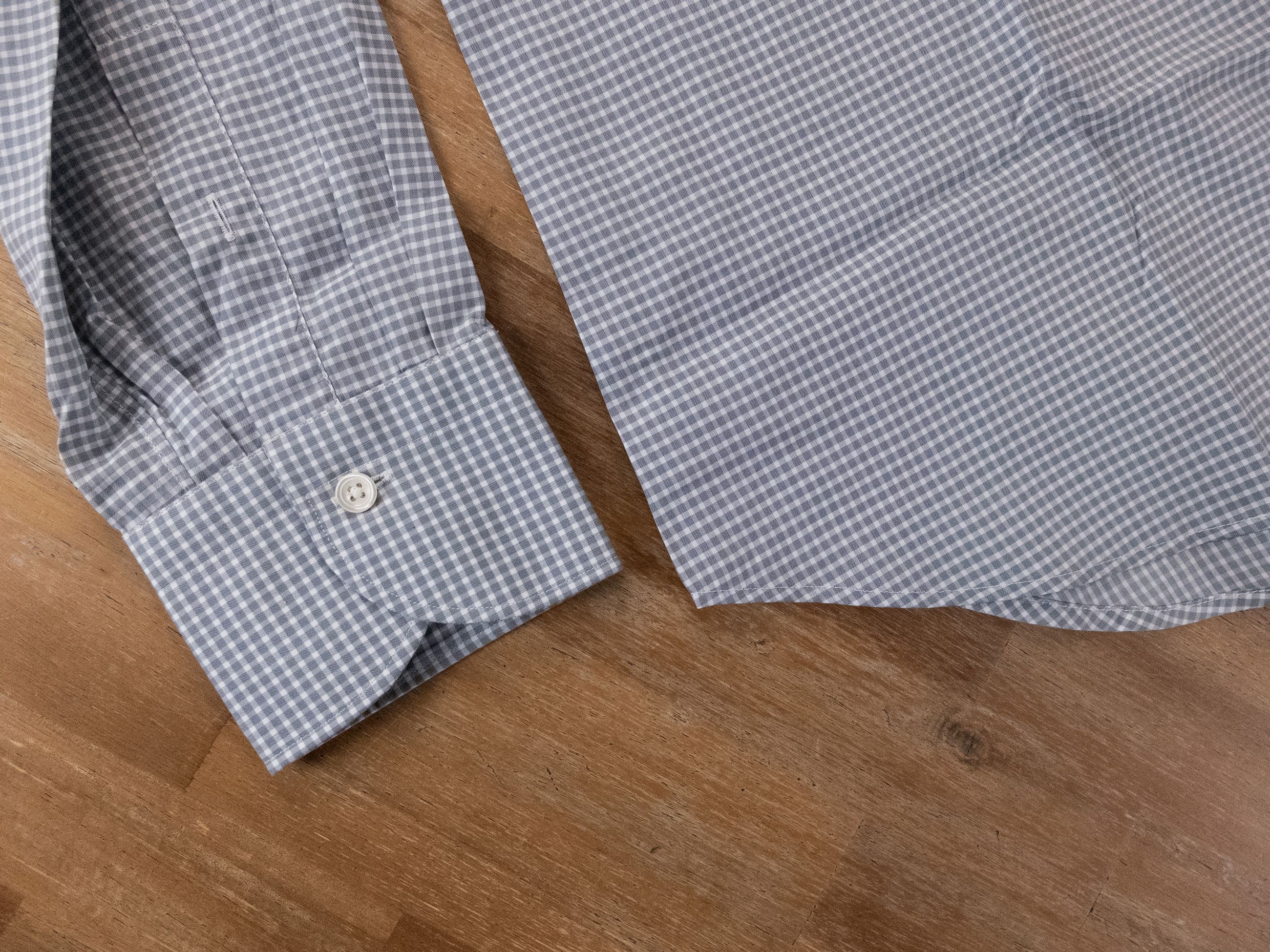 Canali CANALI green slim fit plaid gingham cotton dress shirt 43 17 Size US XL / EU 56 / 4 - 4 Thumbnail