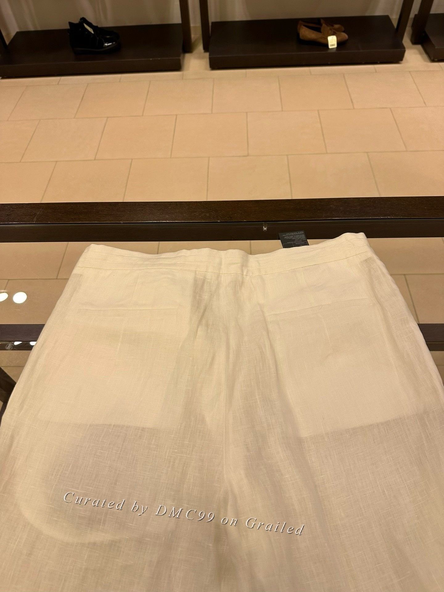 Ermenegildo Zegna Zegna UBI31A5 White Linen Casual Pants Size US 38 / EU 54 - 7 Thumbnail