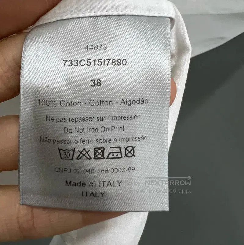 Dior Dior White Cotton Short Sleeve Shirt . Size XXS / US 00 / IT 34 - 3 Thumbnail