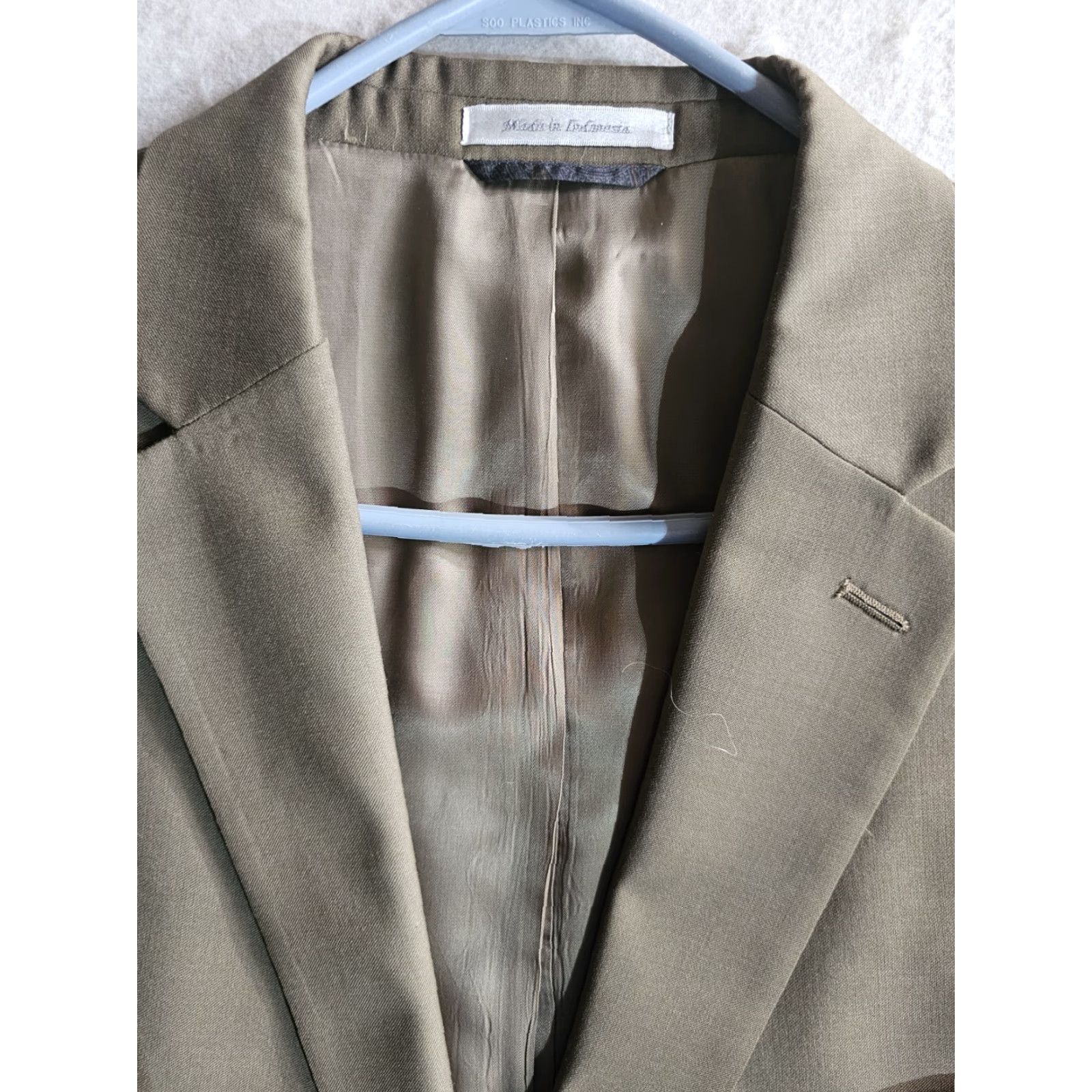 Ralph Lauren VINTAGE Ralph Lauren Sport Coat Jacket 46 Reg Beige Wool 2-Button Notch Lapel Mens Size US S / EU 44-46 / 1 - 3 Thumbnail