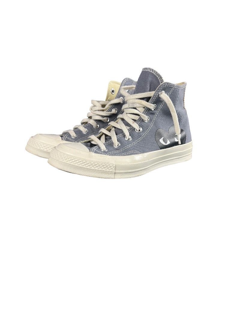 Comme des Garcons CDG PLAY x Converse Chuck Taylor High – Grey – Size 6 Size US 6 / EU 39 - 7 Thumbnail
