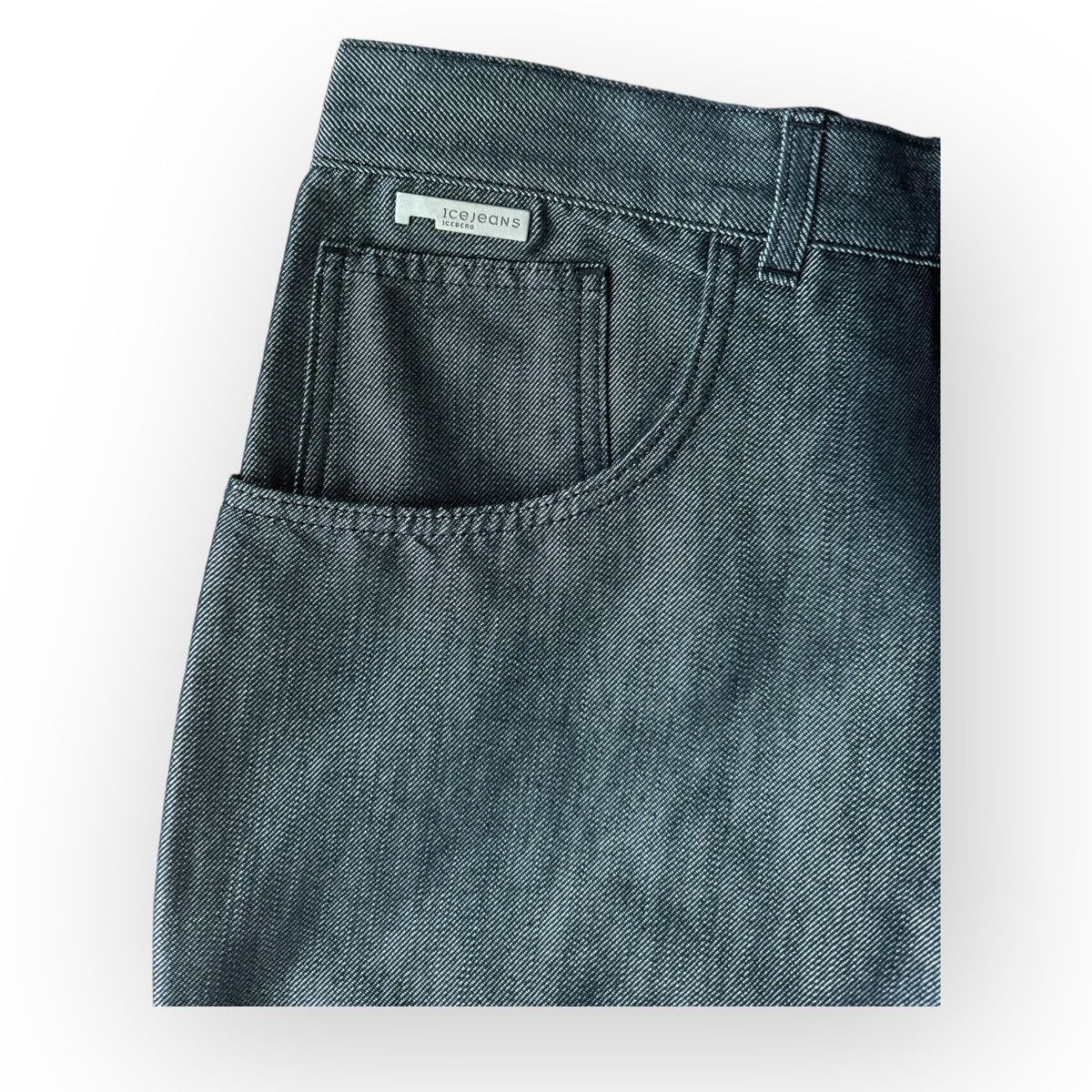 Iceberg × Vintage Grey denim new pants bags pants y2k rare Size US 36 / EU 52 - 4 Thumbnail